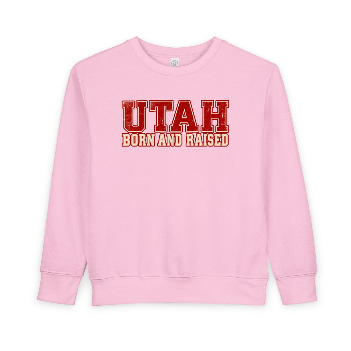 Utah Born and Raised Vintage Athletic Unisex Toddler Sweatshirt