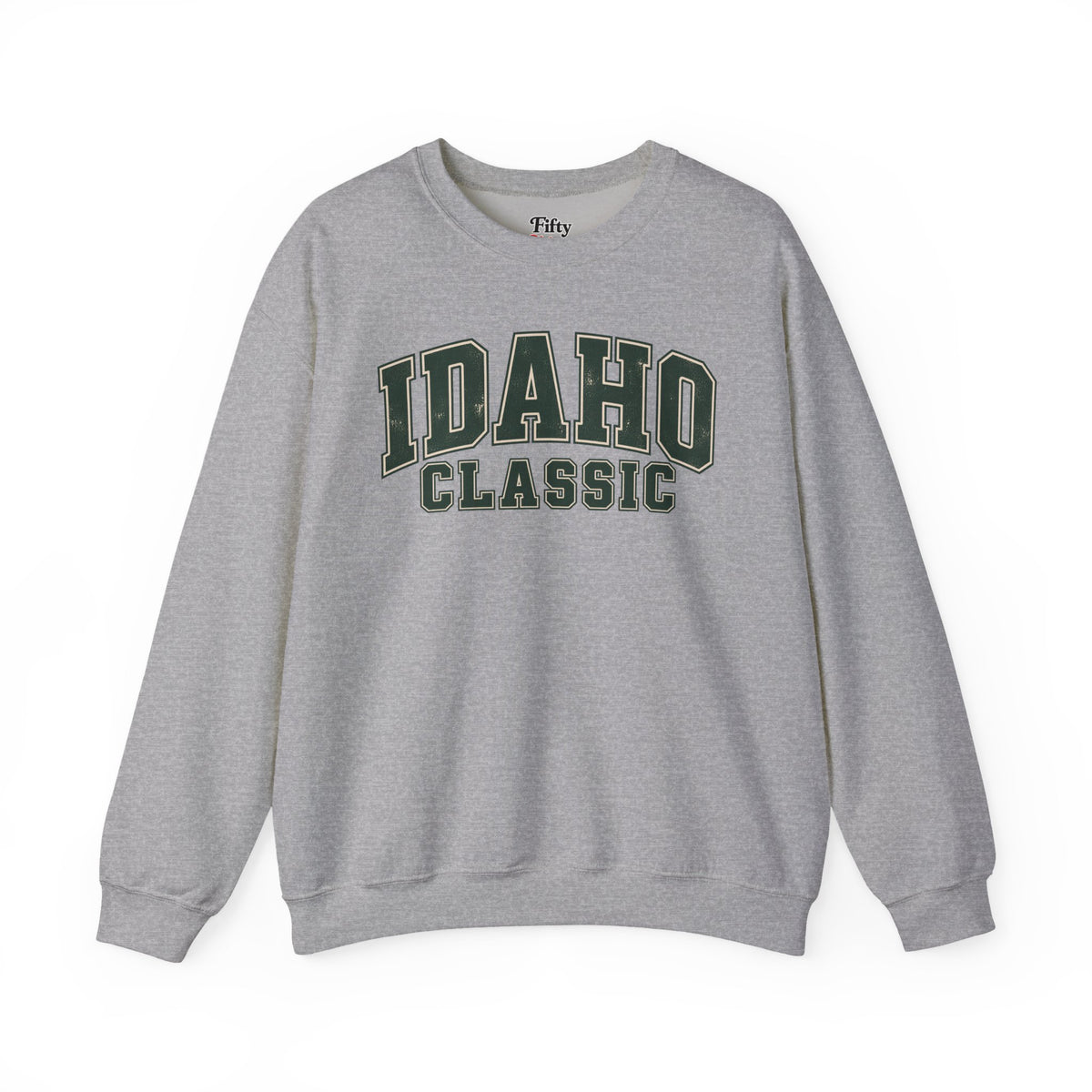 Idaho Classic Unisex Crewneck Sweatshirt State Name Graphic