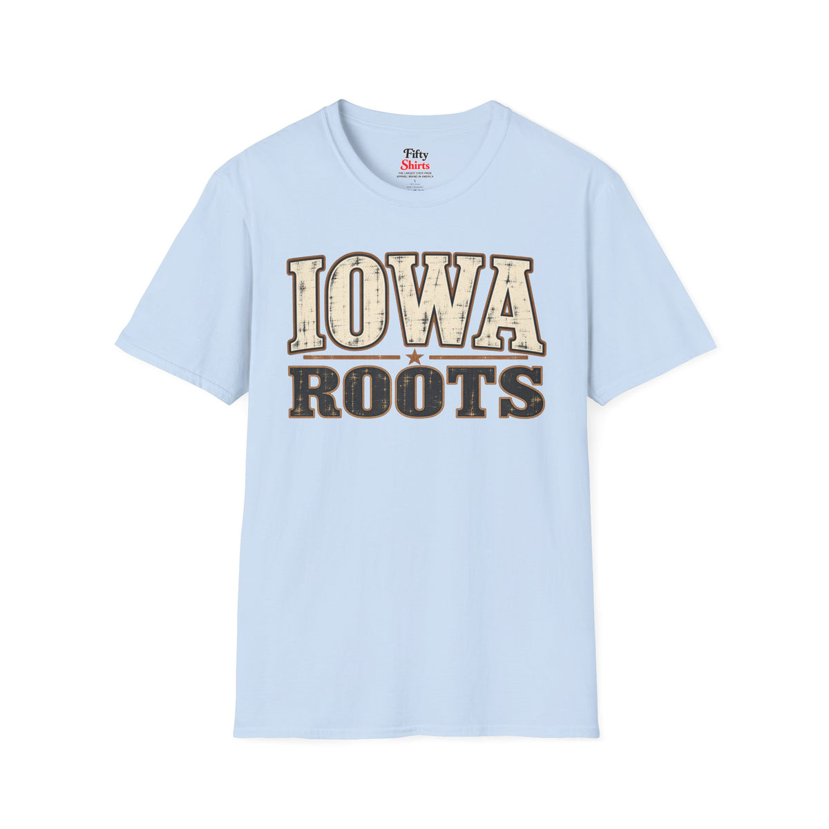 Iowa Roots Unisex Softstyle T Shirt State Name Graphic Tee