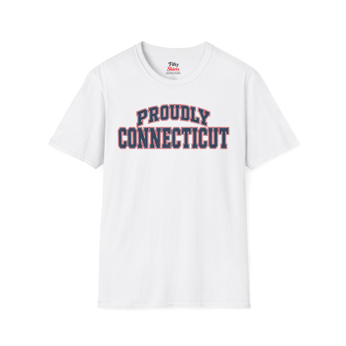Proudly Connecticut Unisex Softstyle T Shirt State Name Graphic Tee
