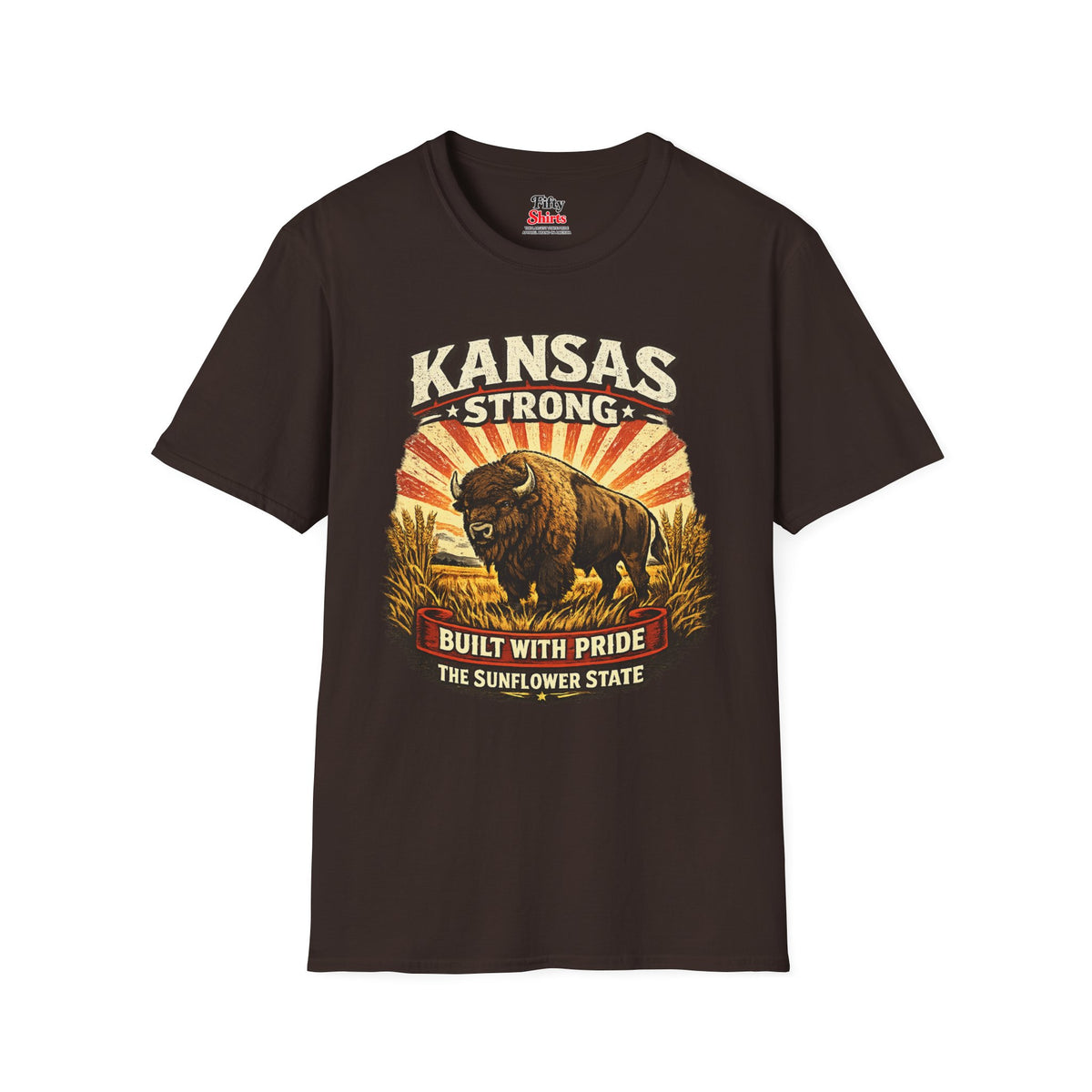 Kansas Strong Unisex Softstyle T Shirt State Pride Graphic Tee Collections FS03
