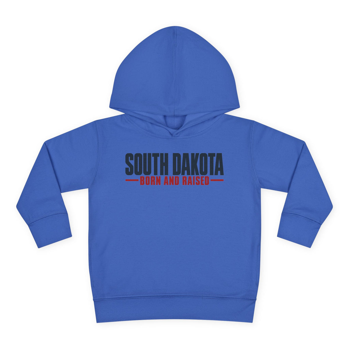 South Dakota Born and Raised Minimal Modern Heritage Unisex Toddler Pullover Fleece Hoodie