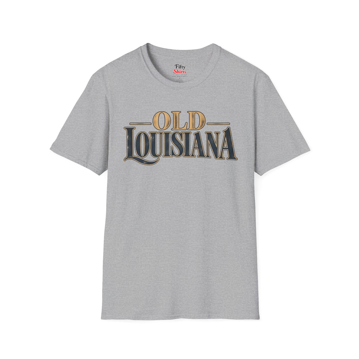 Old Louisiana Unisex Softstyle T Shirt State Name Graphic Tee