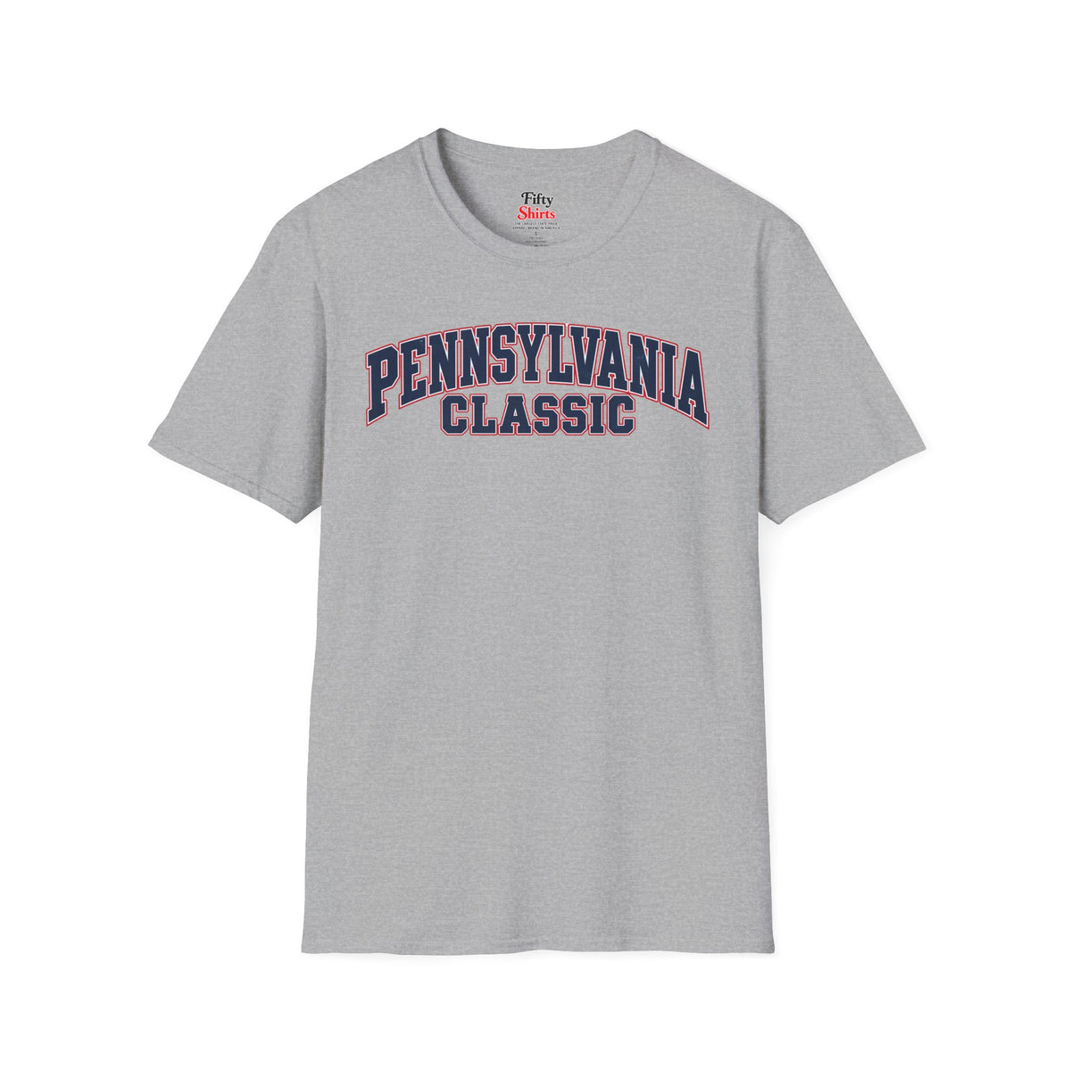 Pennsylvania Classic Unisex Softstyle T Shirt State Name Graphic Tee