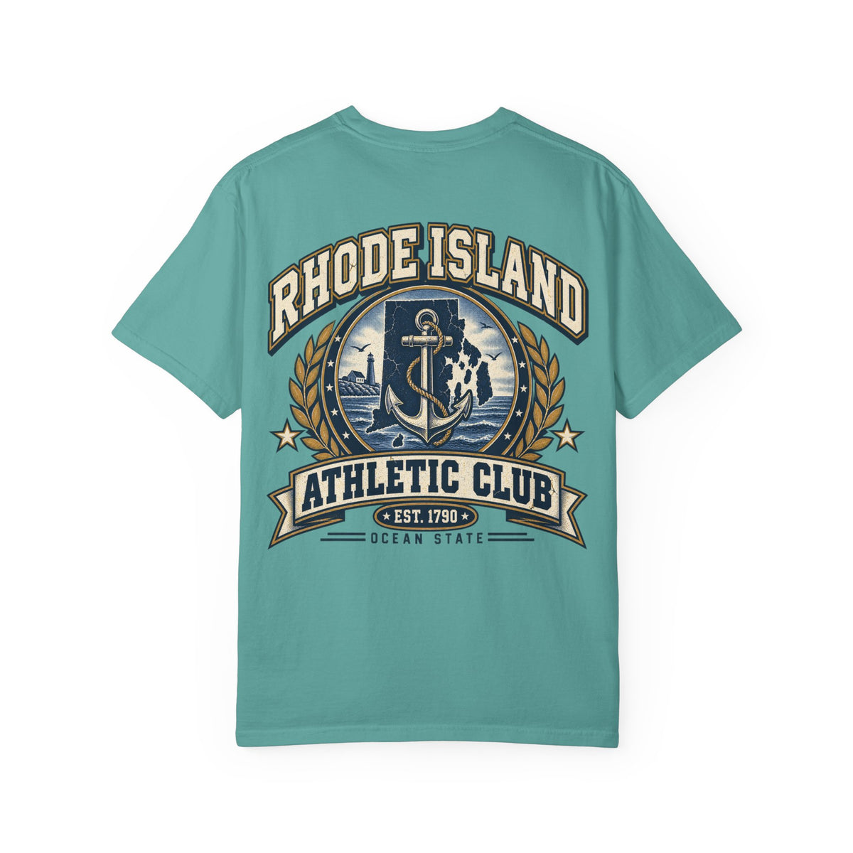 Rhode Island Athletic Club Unisex Comfort Color 1717 Streetwear Graphic Tee