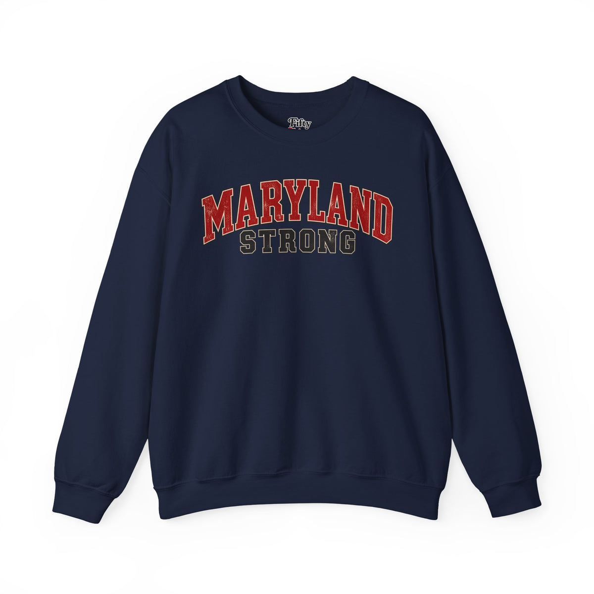 Maryland Strong Unisex Crewneck Sweatshirt State Name Graphic
