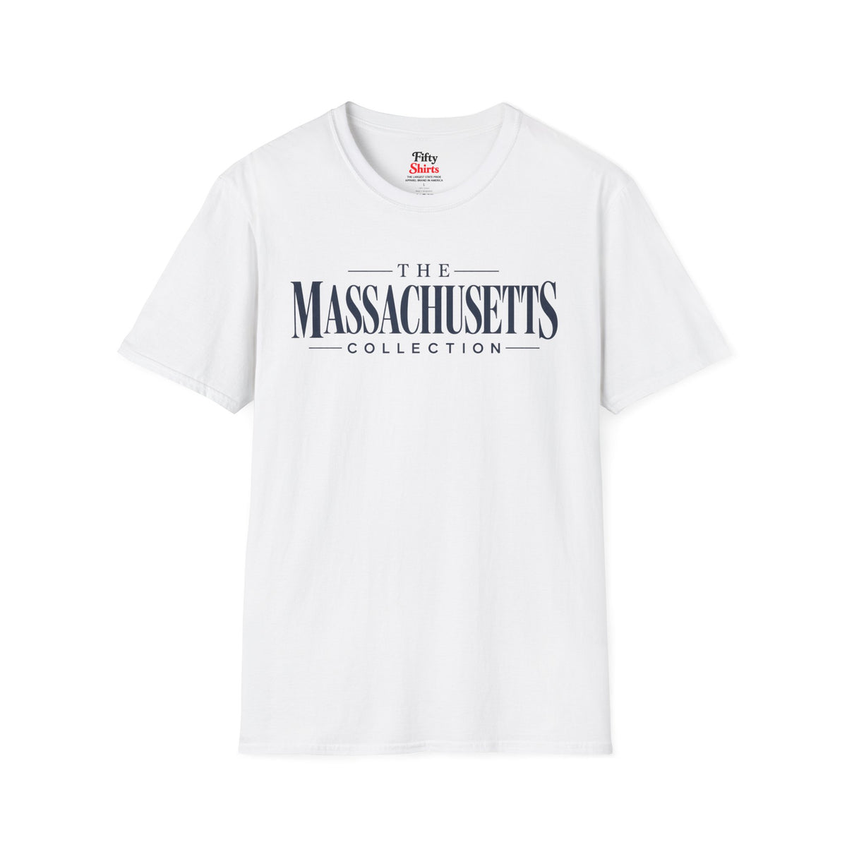 The Massachusetts Collection Unisex Softstyle T Shirt State Name Graphic Tee