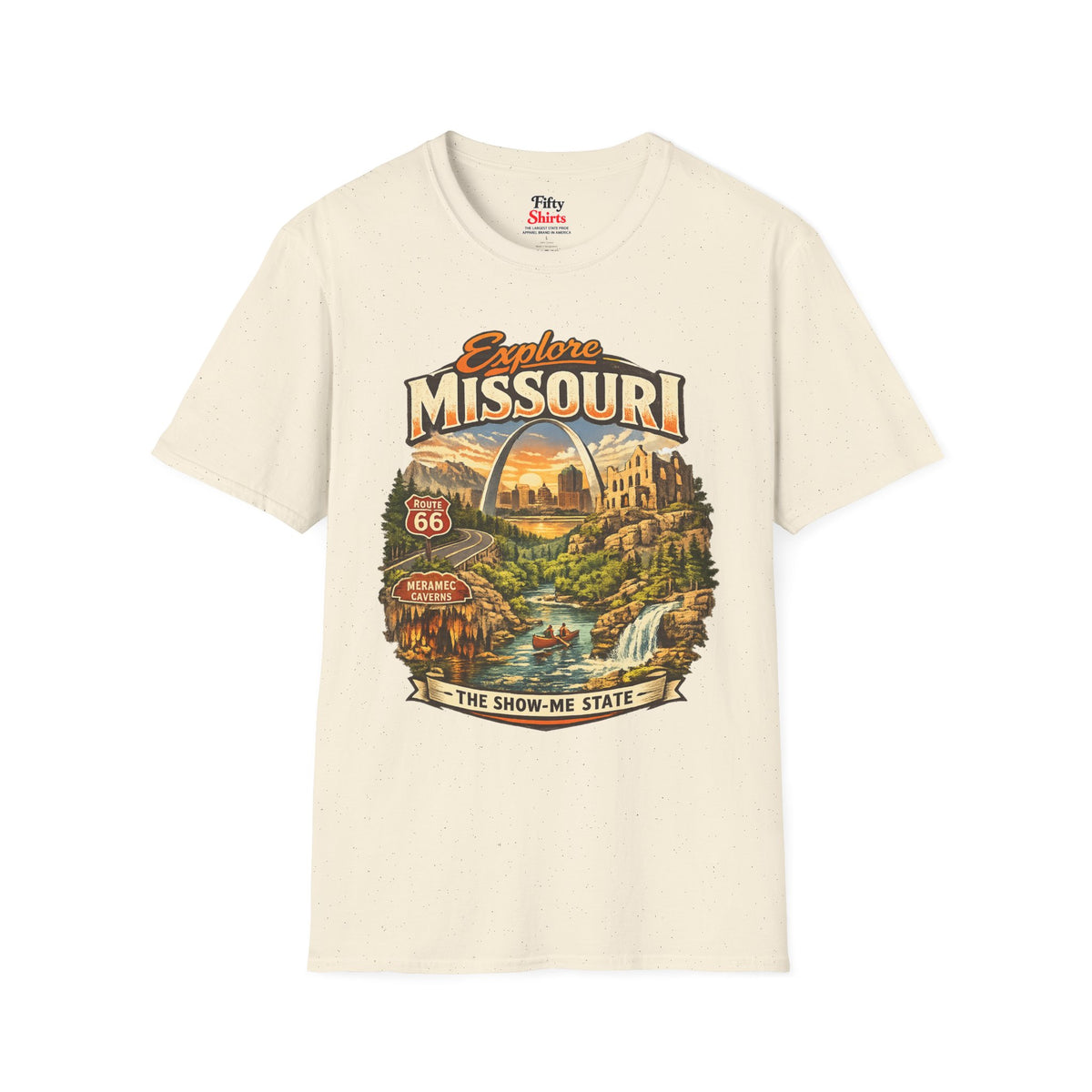 Explore Missouri Unisex Softstyle T Shirt State Pride Graphic Tee Collections FS03