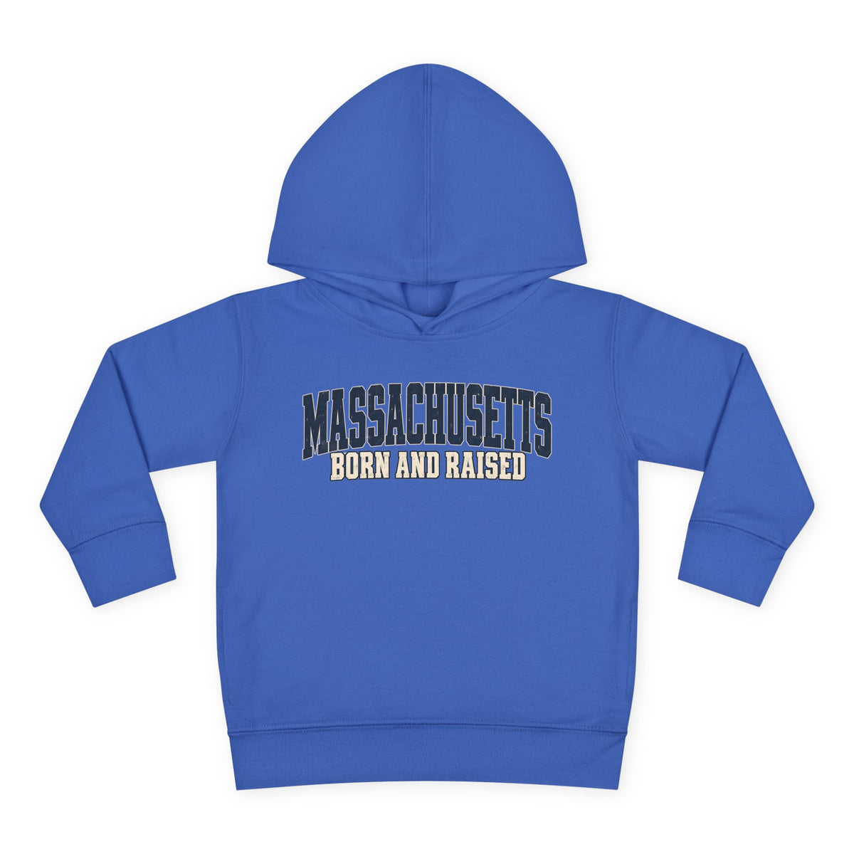 Massachusetts Born and Raised Rugged Heritage Unisex Toddler Pullover Fleece Hoodie