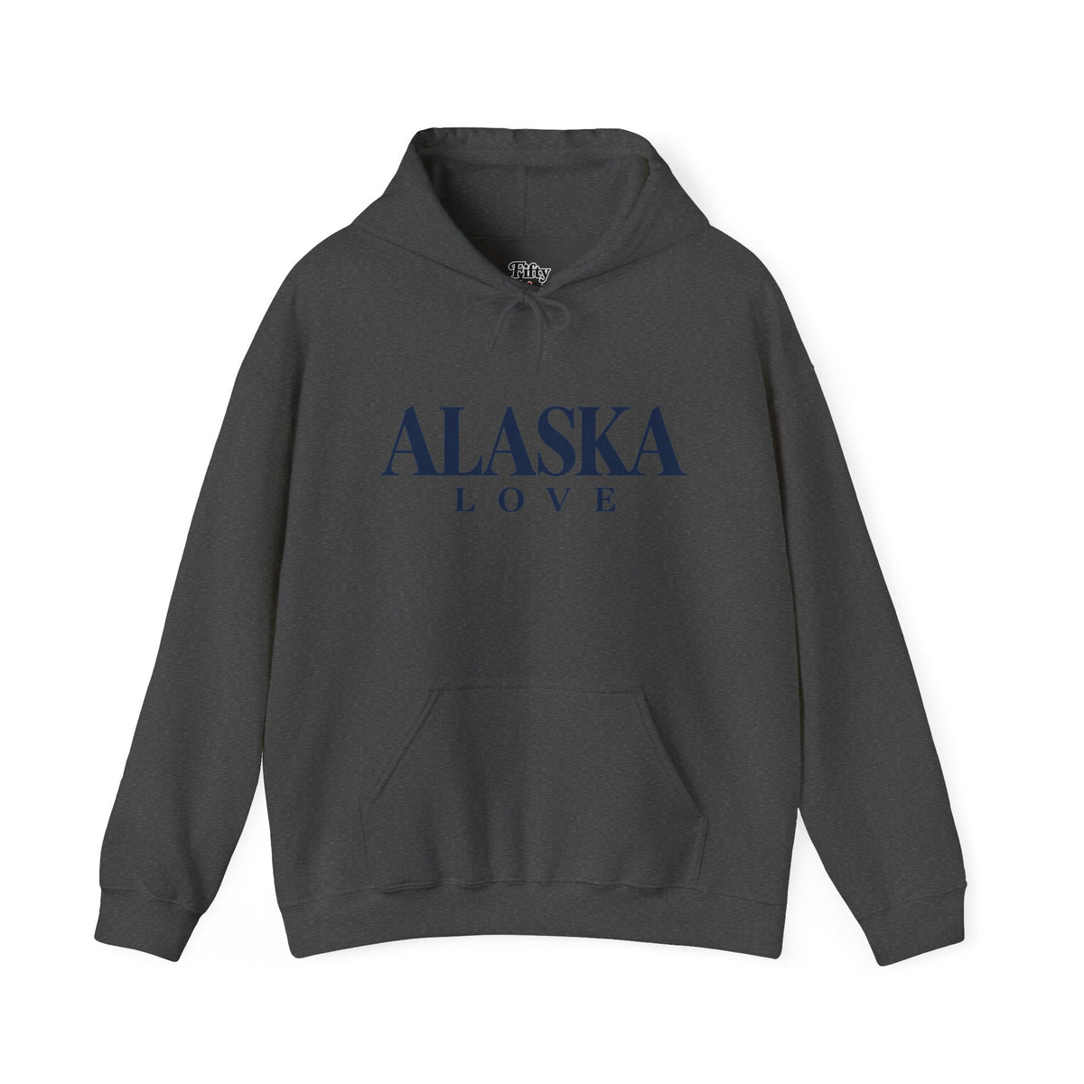 Alaska Love Unisex Hoodie State Name Graphic