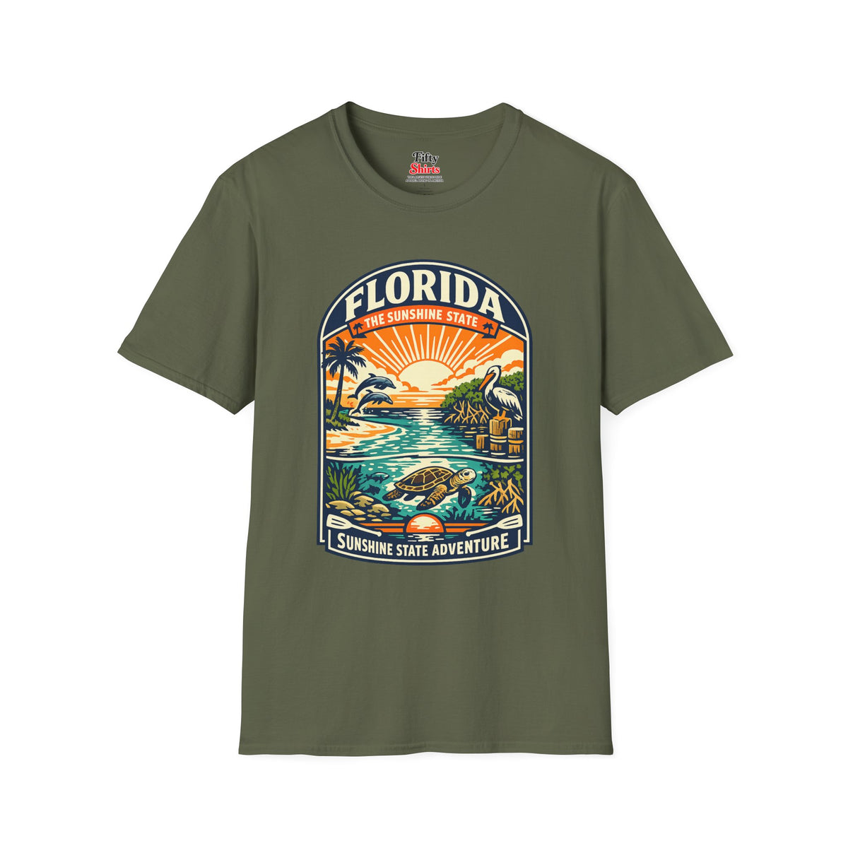 Florida Sunshine State Unisex Softstyle T Shirt State Pride Graphic Tee Collections FS03
