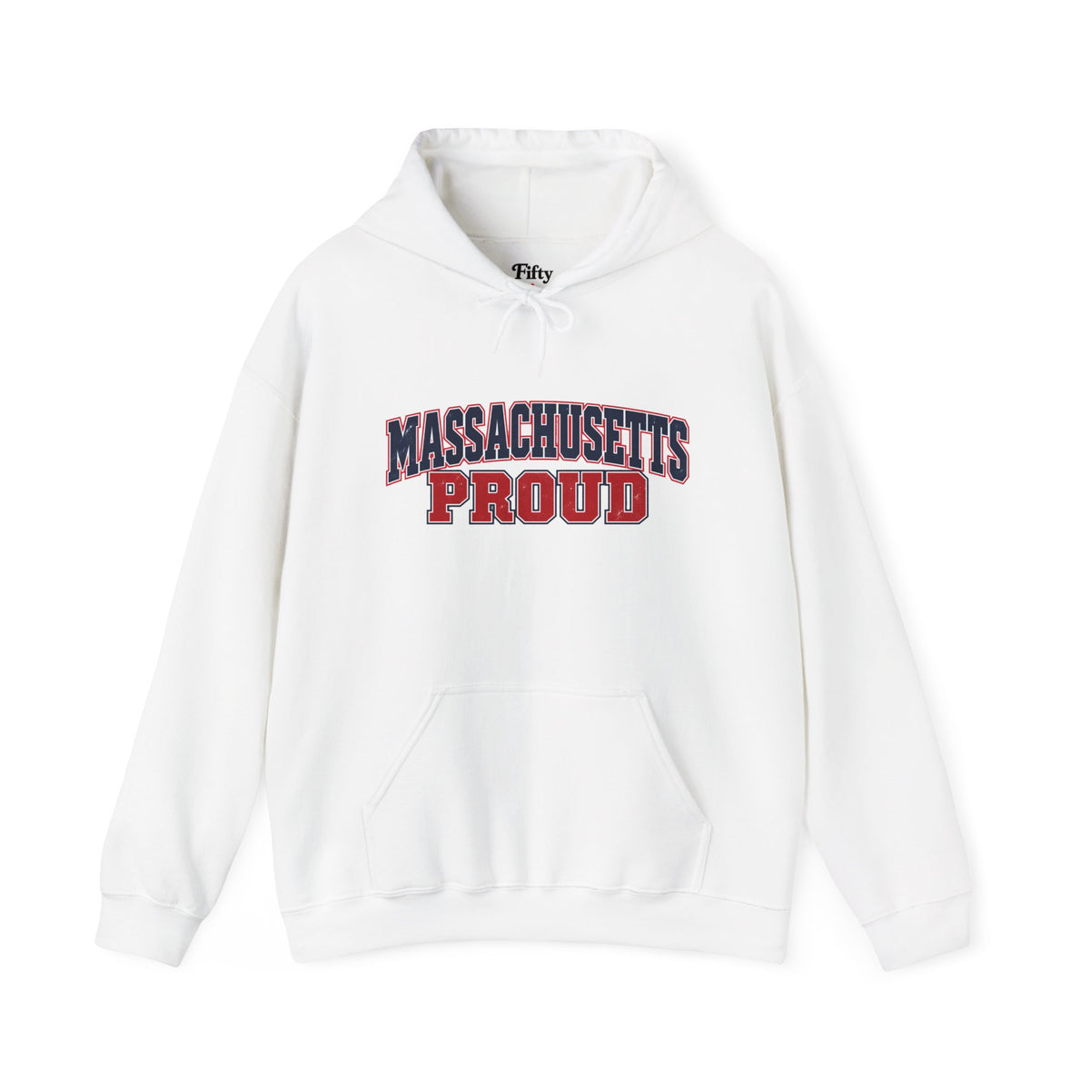 Massachusetts Proud Unisex Hoodie State Name Graphic