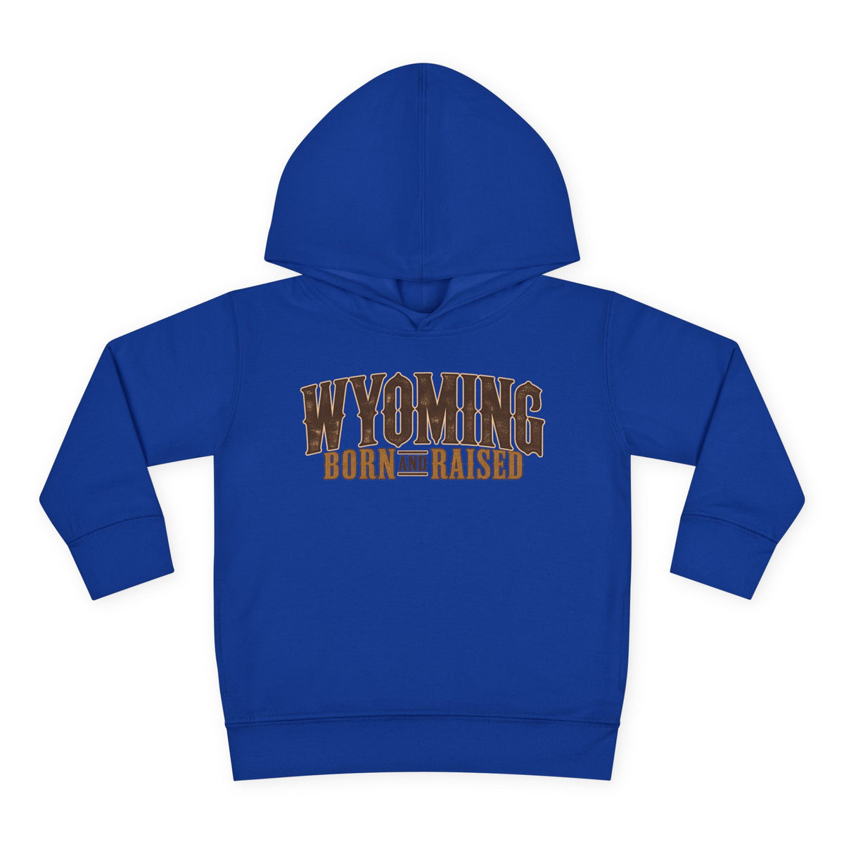 Wyoming Born and Raised Premium Ranch Heritage Unisex Toddler Pullover Fleece Hoodie