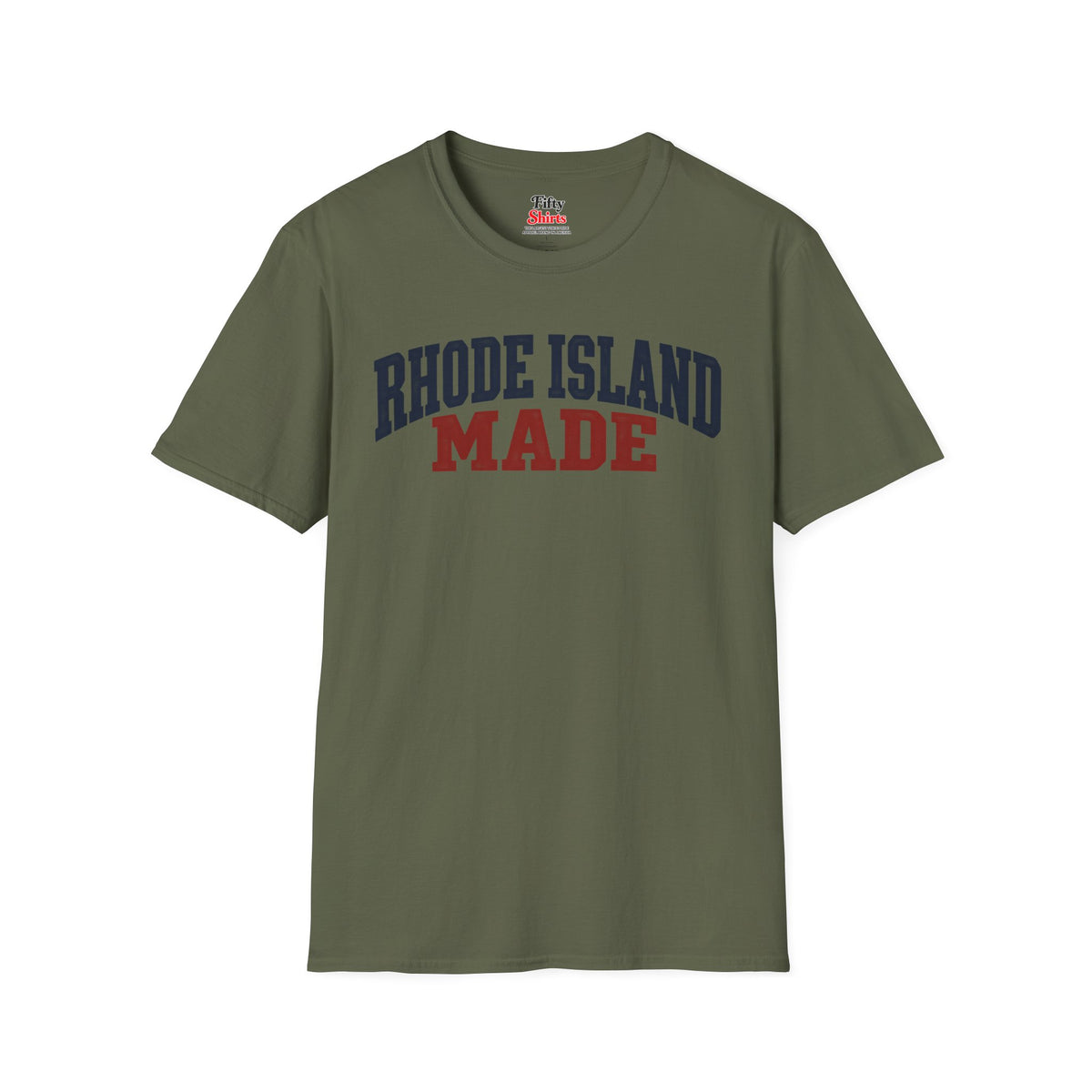 Rhode Island Made Unisex Softstyle T Shirt State Name Graphic Tee