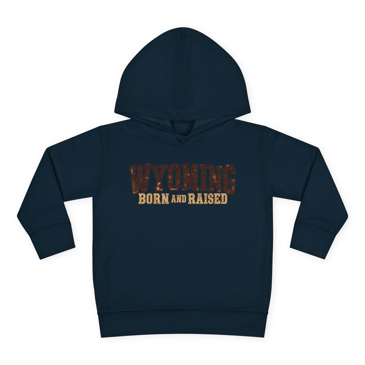 Wyoming Born and Raised Cowboy Heritage Unisex Toddler Pullover Fleece Hoodie