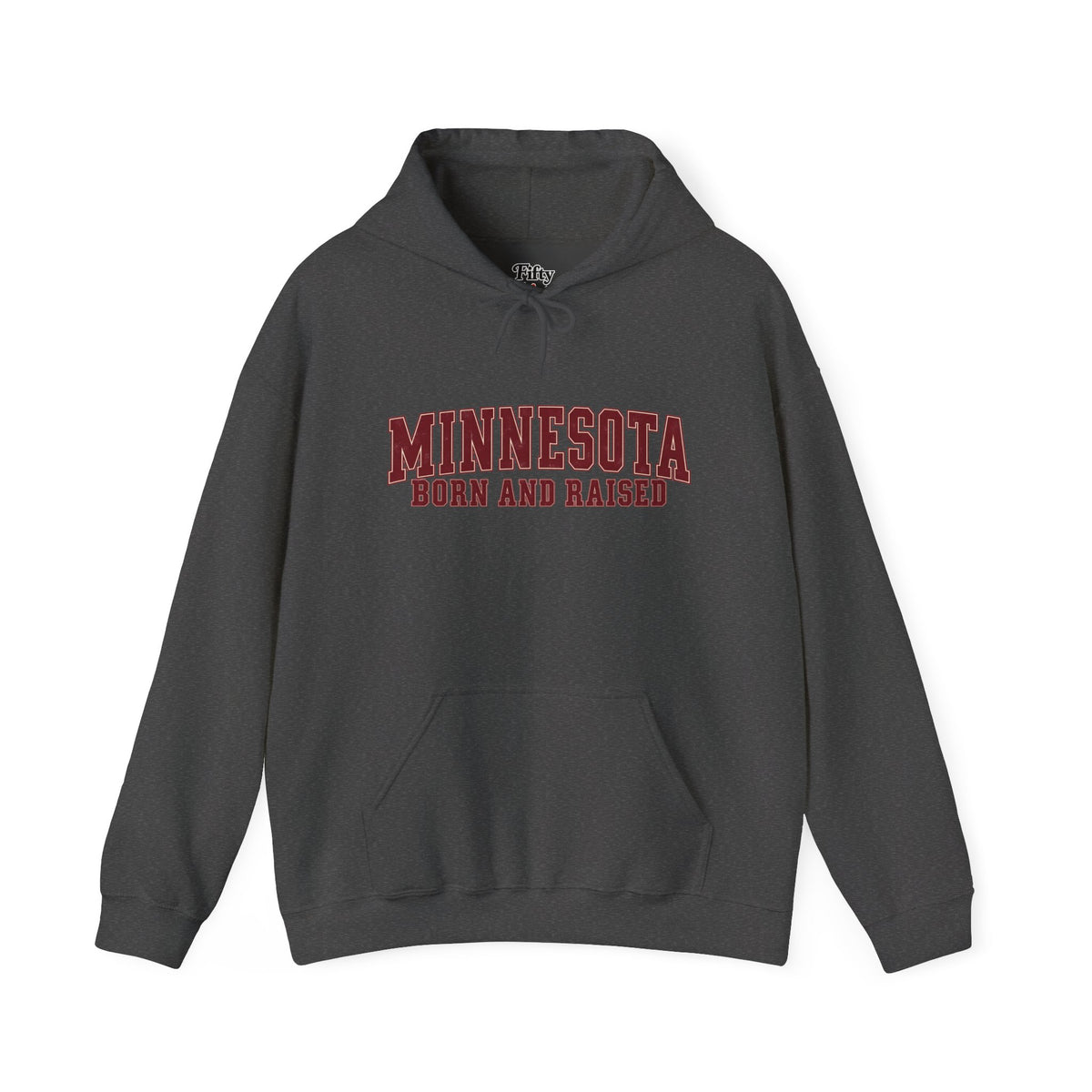Minnesota Born and Raised Vintage Collegiate Unisex Hoodie Graphic