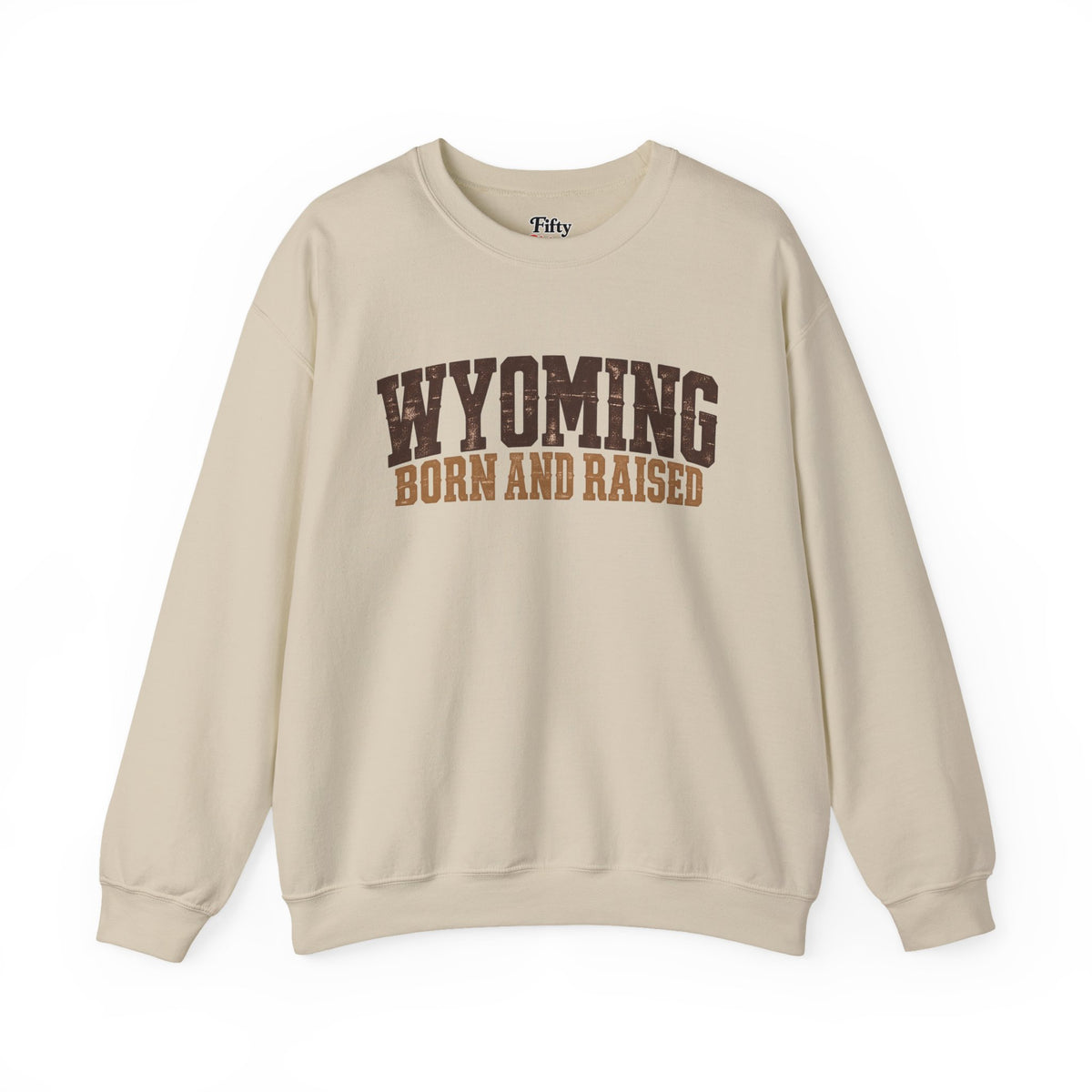 Wyoming Born and Raised Rugged Workwear Unisex Sweatshirt Graphic