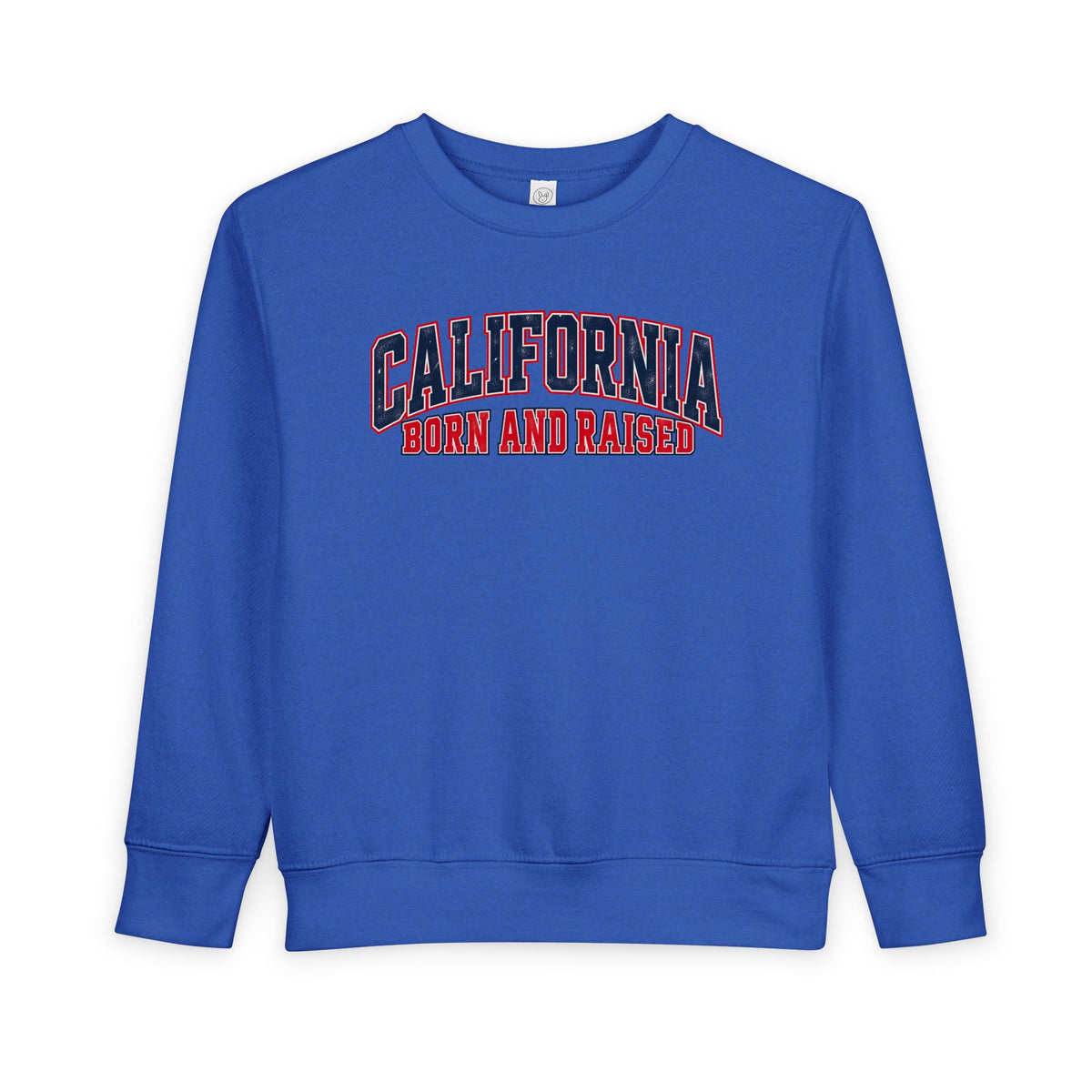 California Born and Raised Vintage Athletic Heritage Unisex Toddler Sweatshirt