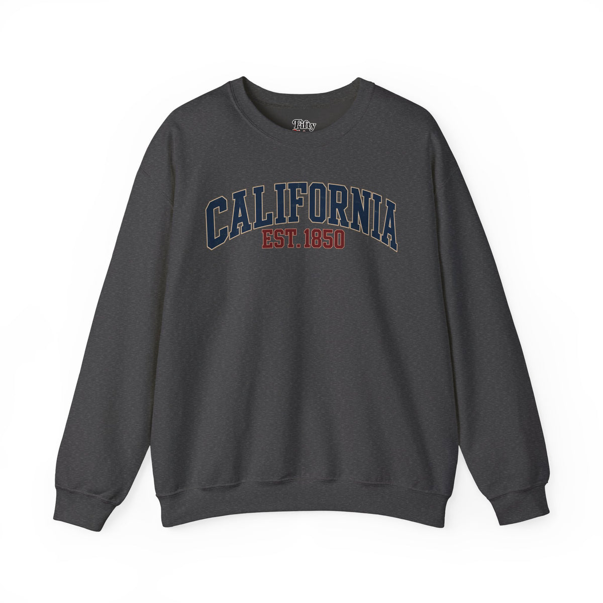 California Est. 1850 Unisex Crewneck Sweatshirt State Name Graphic