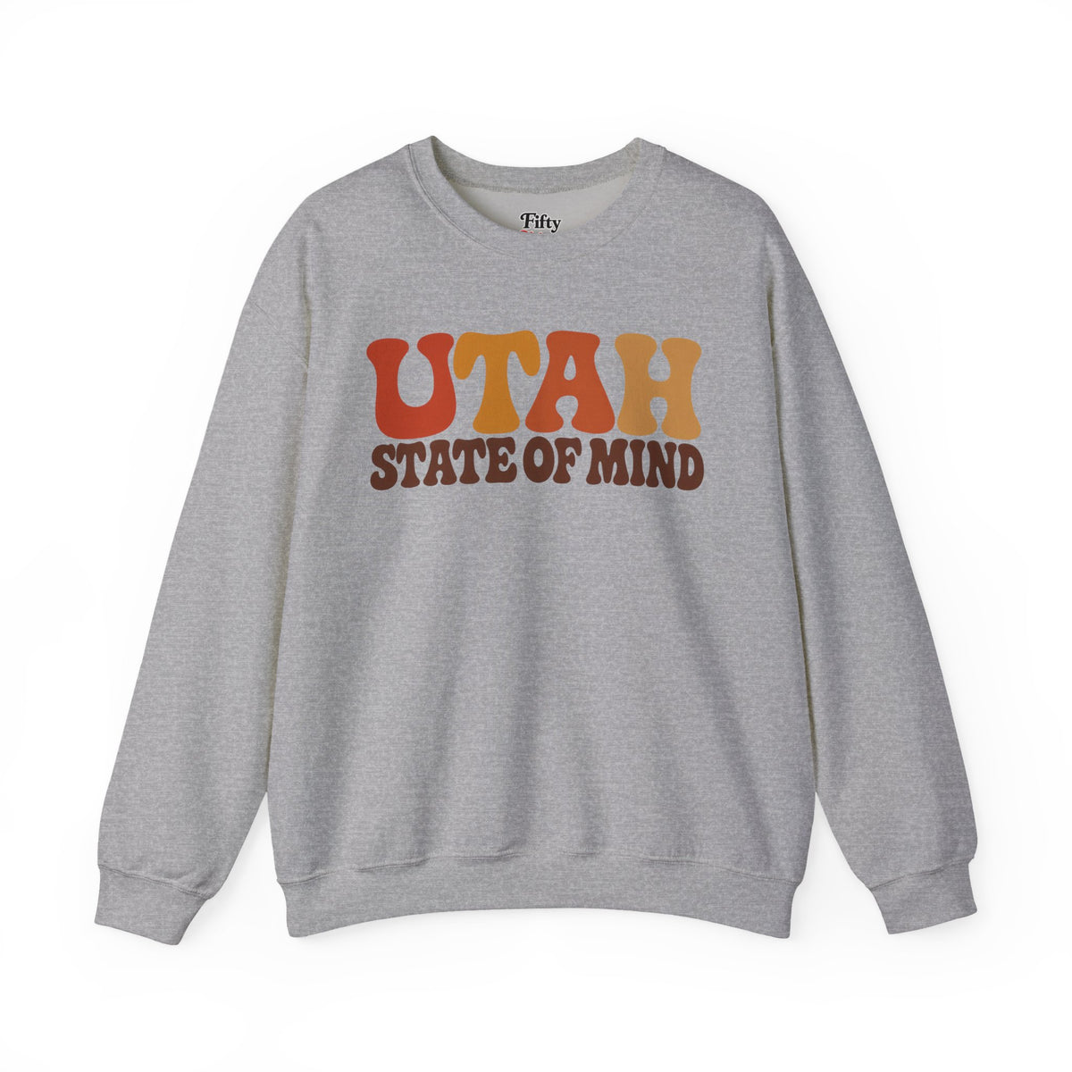 Utah State Of Mind Unisex Crewneck Sweatshirt State Name Graphic