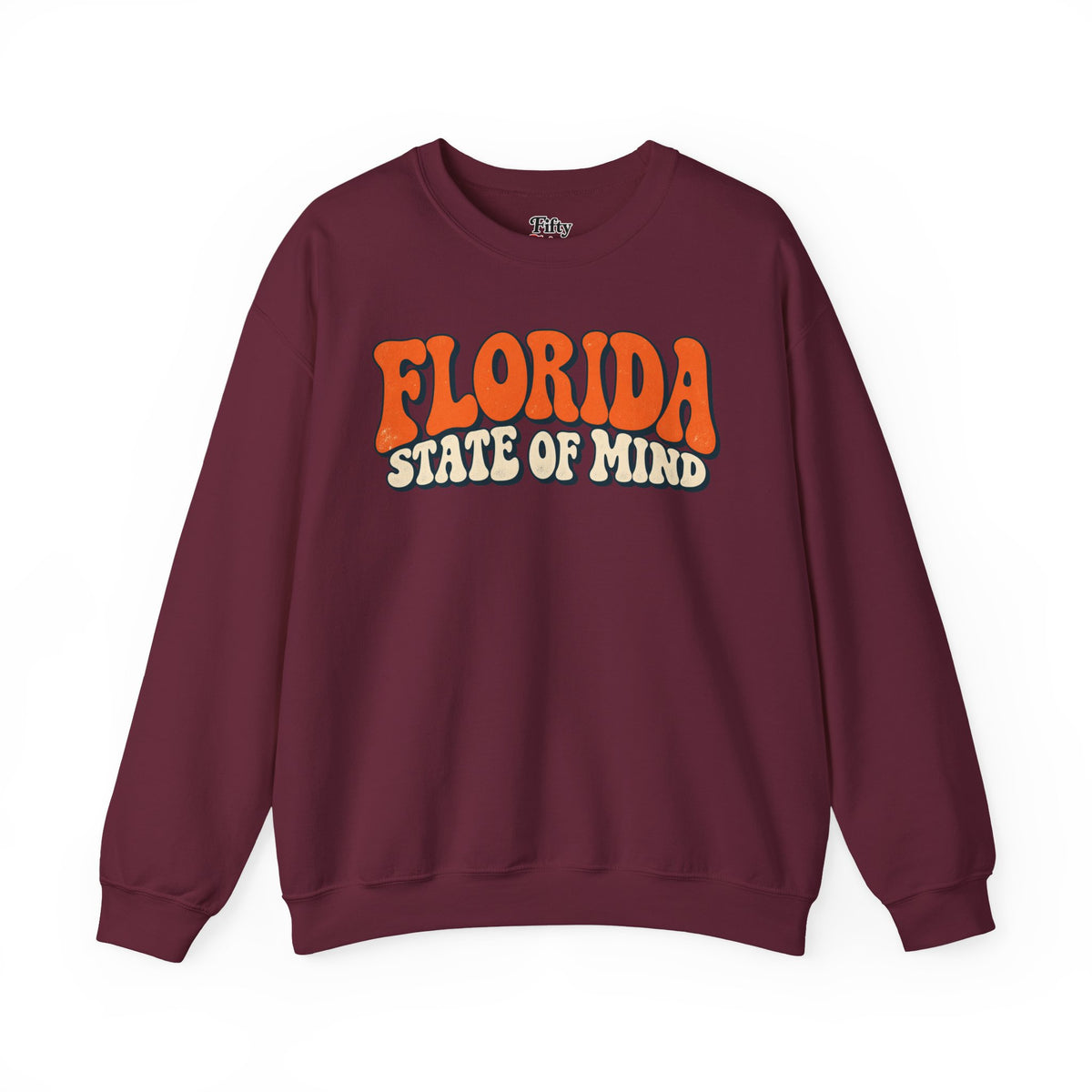 Florida State of Mind Unisex Crewneck Sweatshirt State Name Graphic