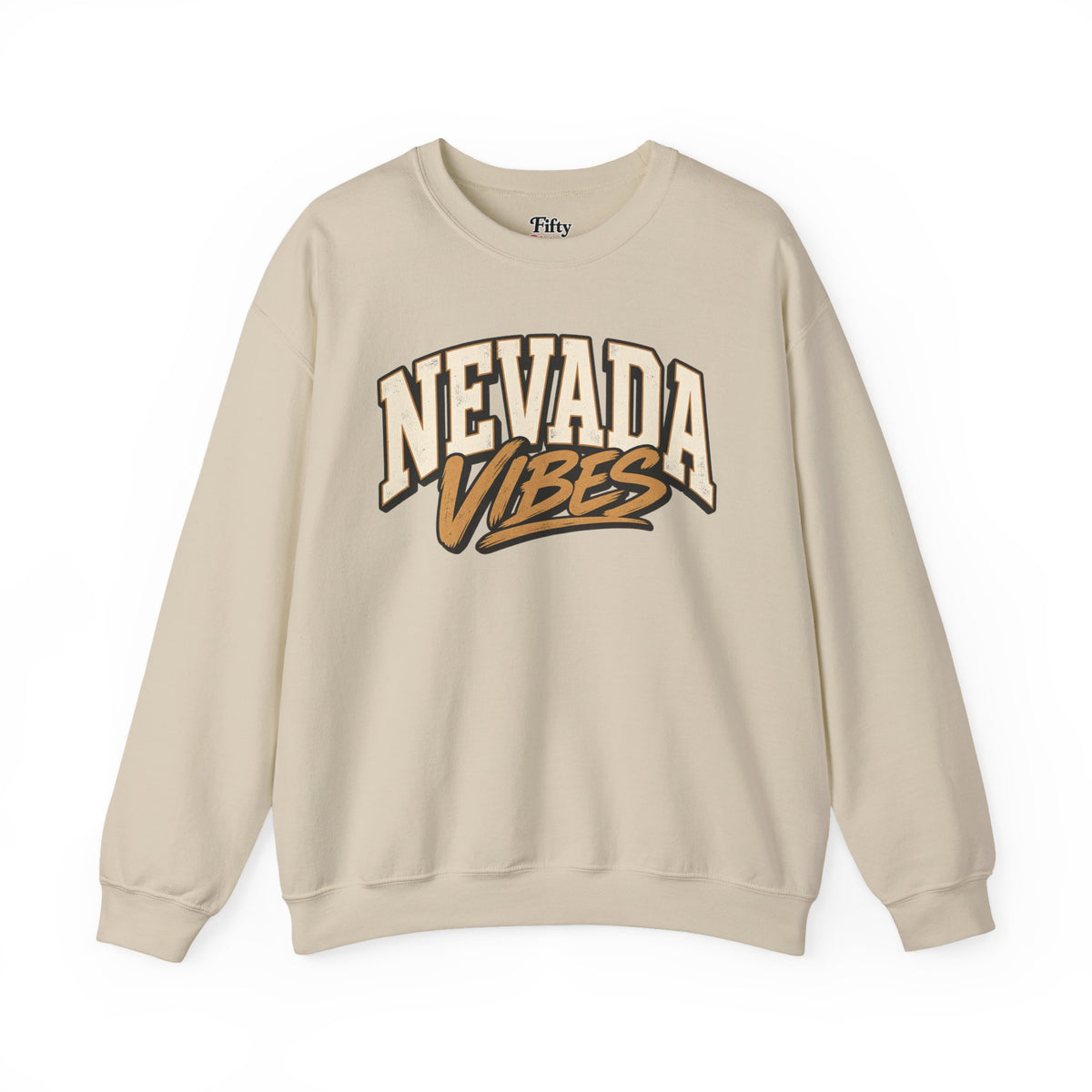 Nevada Vibes Unisex Crewneck Sweatshirt State Name Graphic