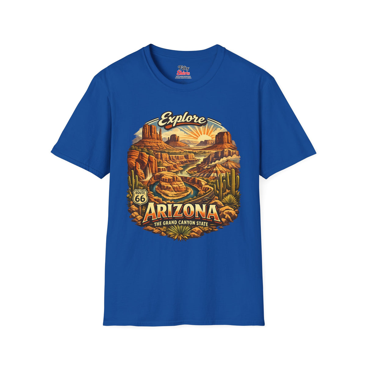 Explore Arizona Heritage Unisex Softstyle T Shirt State Pride Graphic Tee Collections FS03