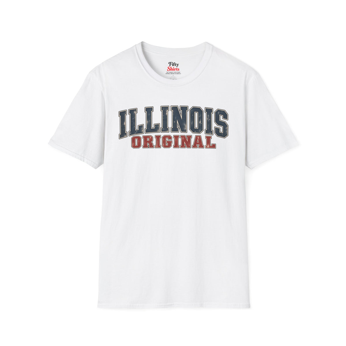 Illinois Original Unisex Softstyle T Shirt State Name Graphic Tee
