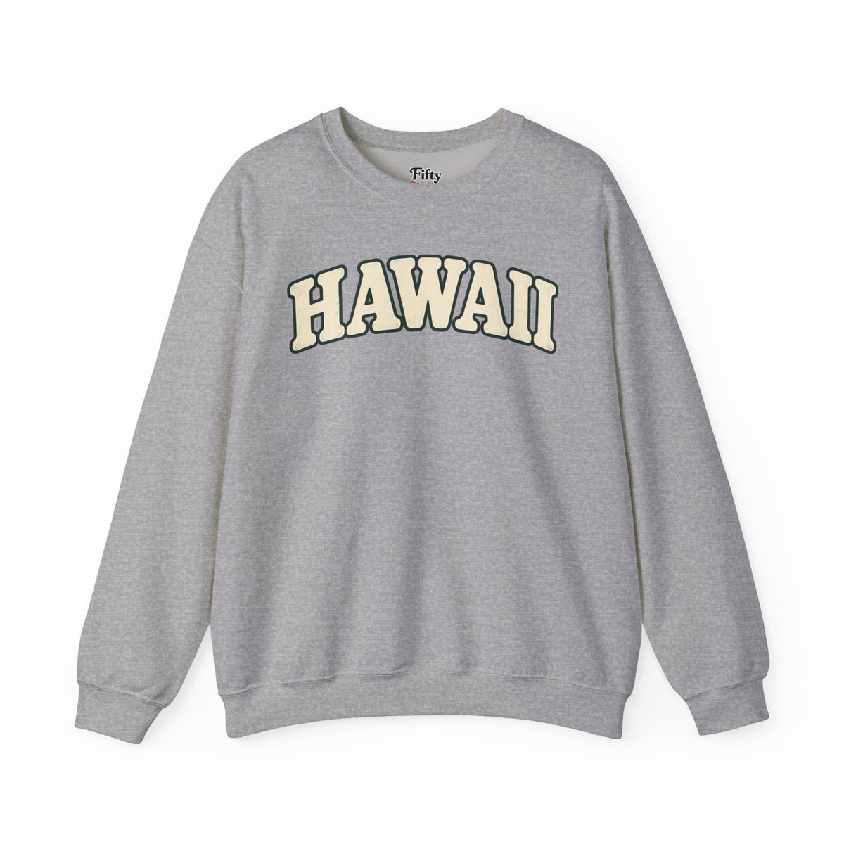 Hawaii Unisex Crewneck Sweatshirt State Name Graphic