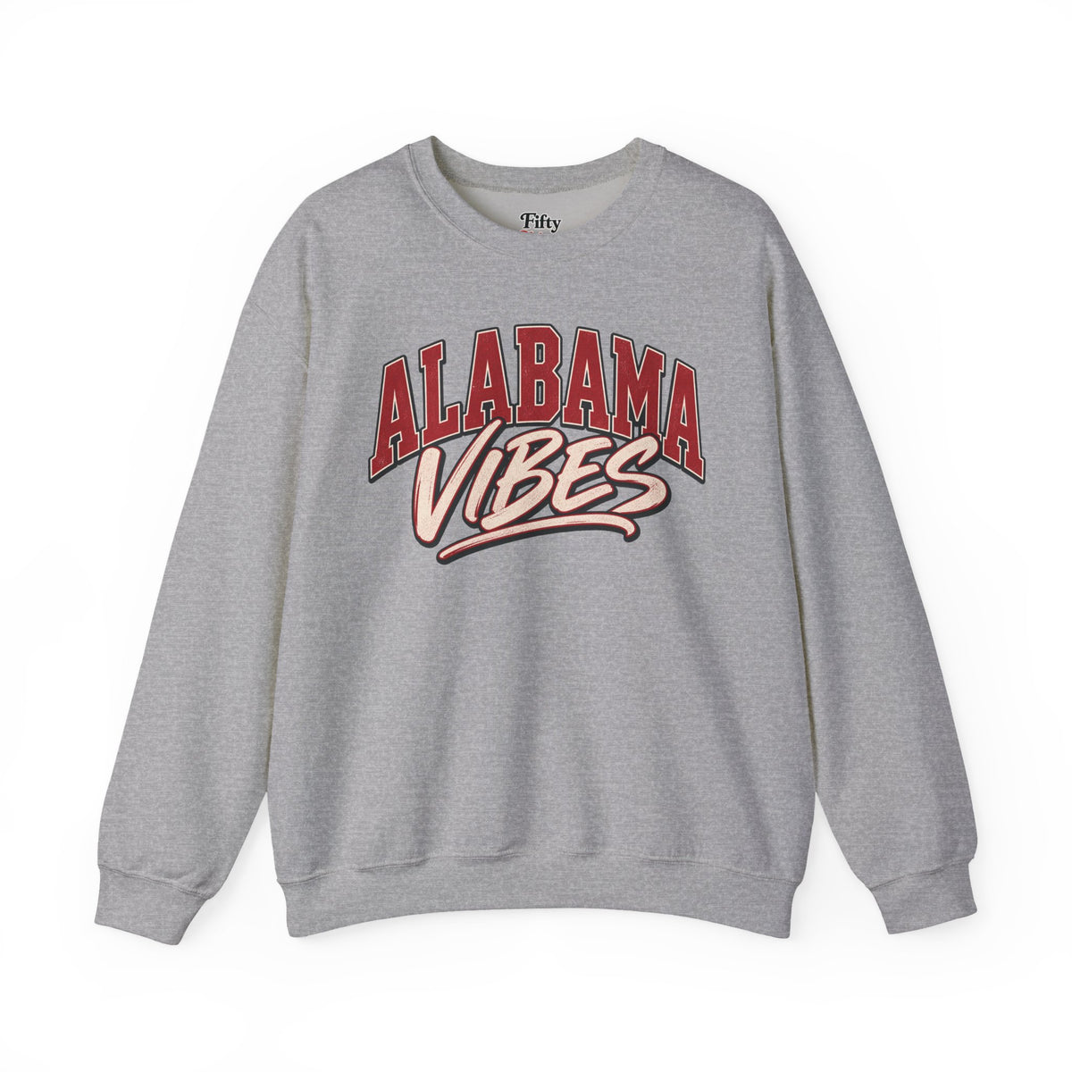 Alabama Vibes Unisex Crewneck Sweatshirt State Name Graphic