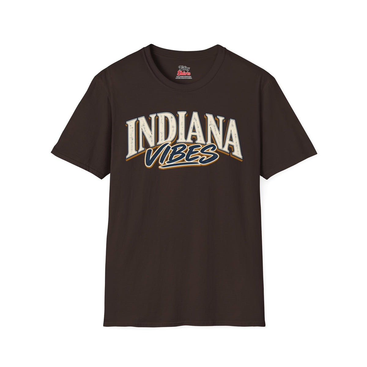 Indiana Vibes Unisex Softstyle T Shirt State Name Graphic Tee