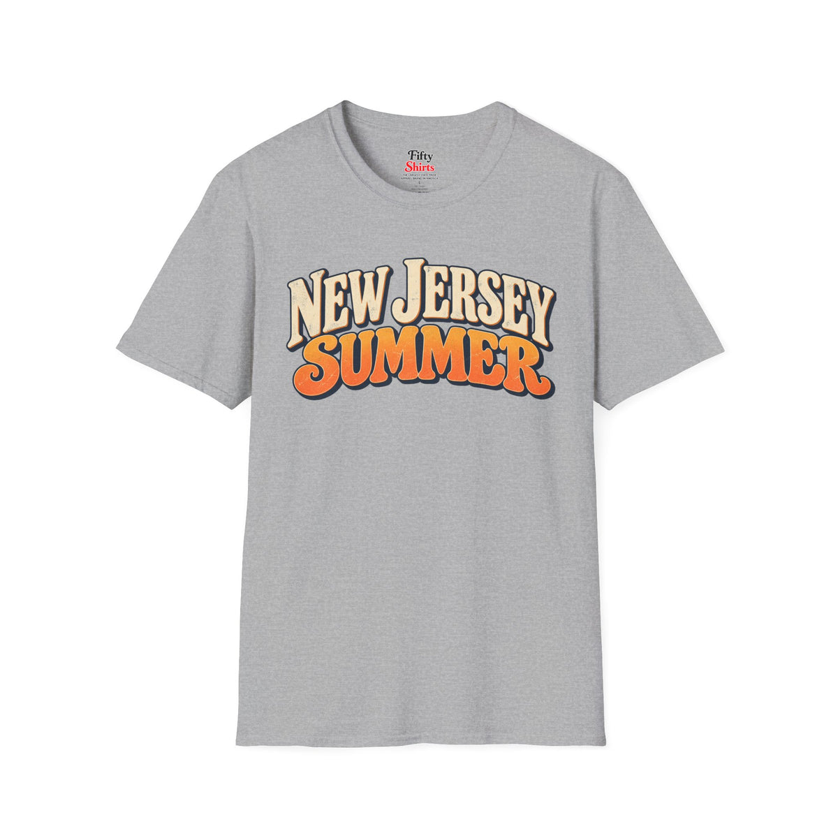 New Jersey Summer Unisex Softstyle T Shirt State Name Graphic Tee