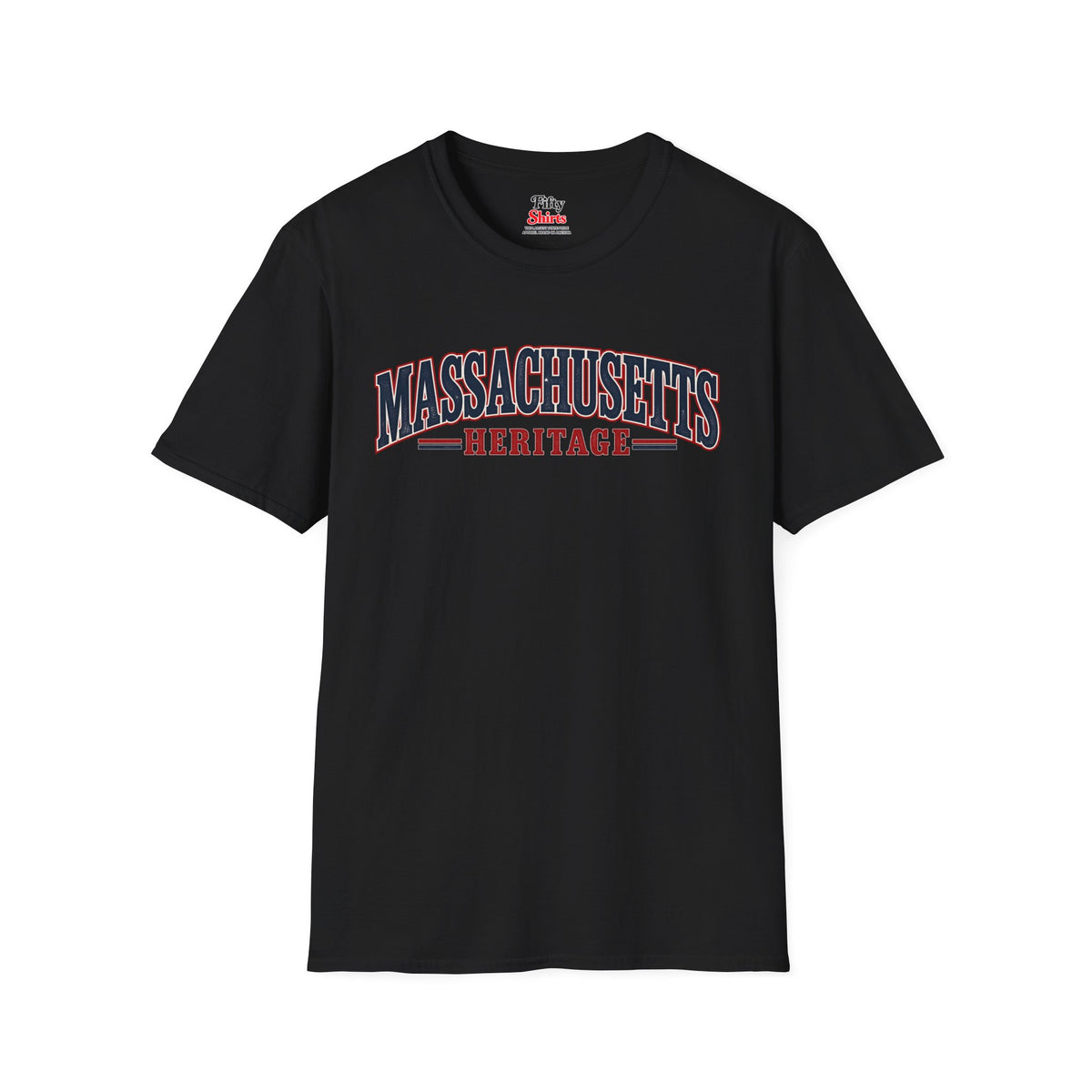 Massachusetts Heritage Unisex Softstyle T Shirt State Name Graphic Tee