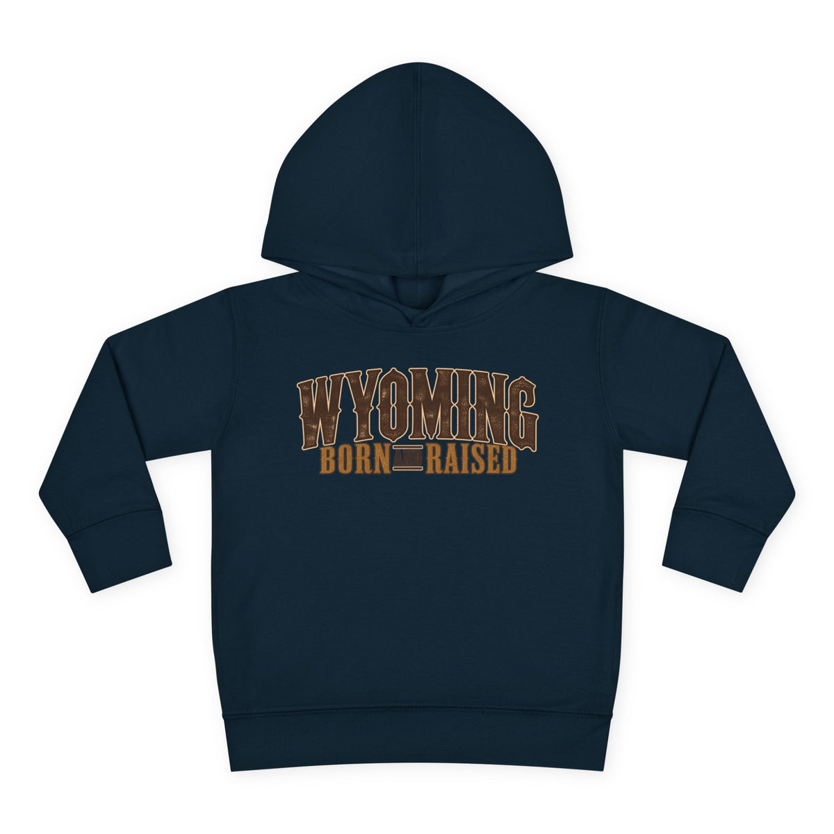 Wyoming Born and Raised Premium Ranch Heritage Unisex Toddler Pullover Fleece Hoodie