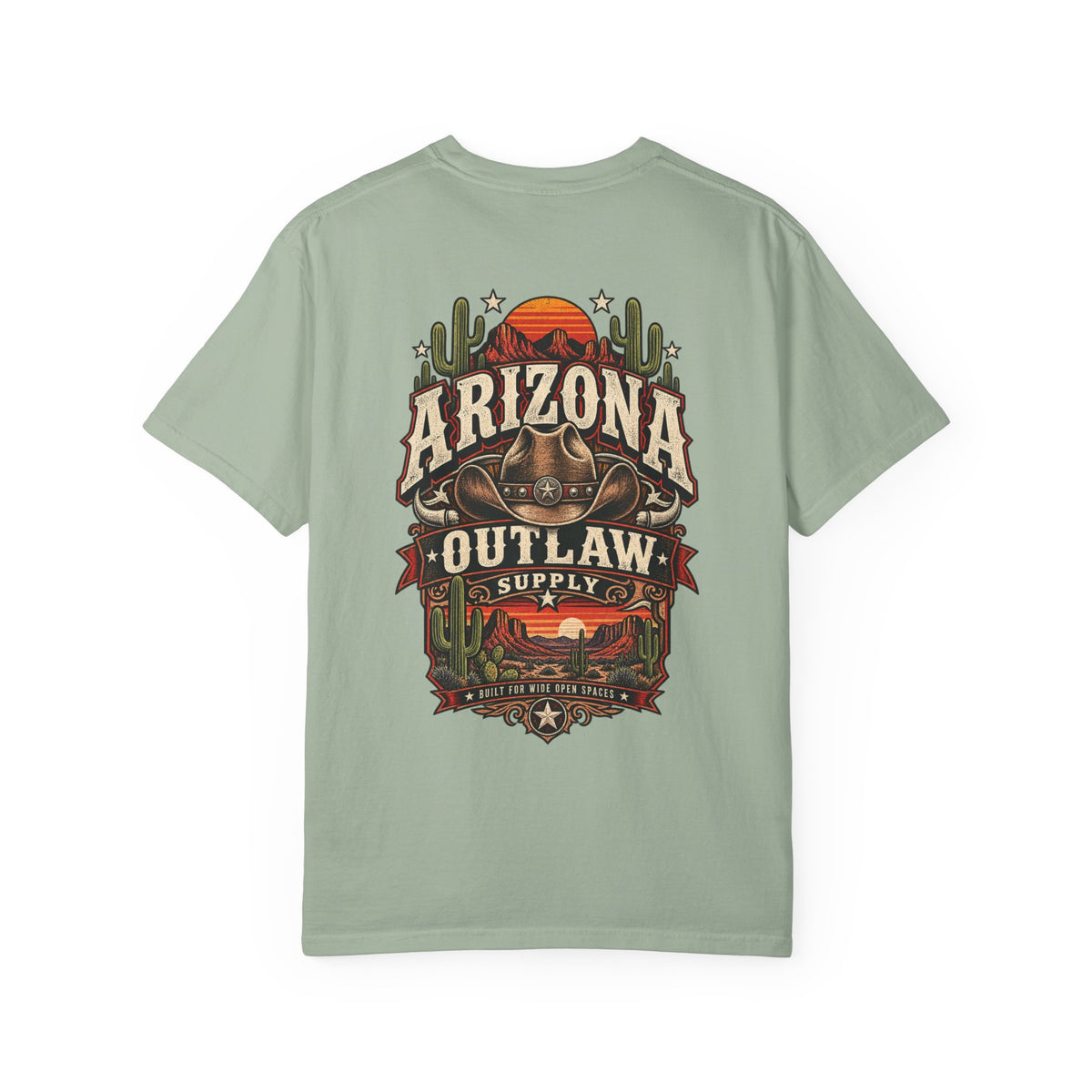 Arizona Outlaw Supply Unisex Comfort Color 1717 Streetwear Graphic Tee