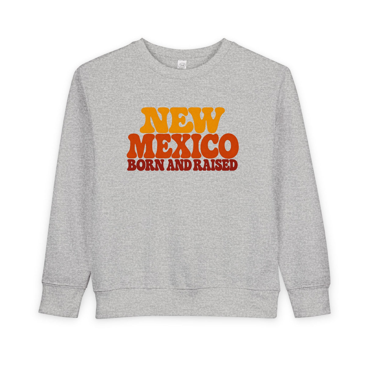 New Mexico Born and Raised 1970s Retro Unisex Toddler Sweatshirt