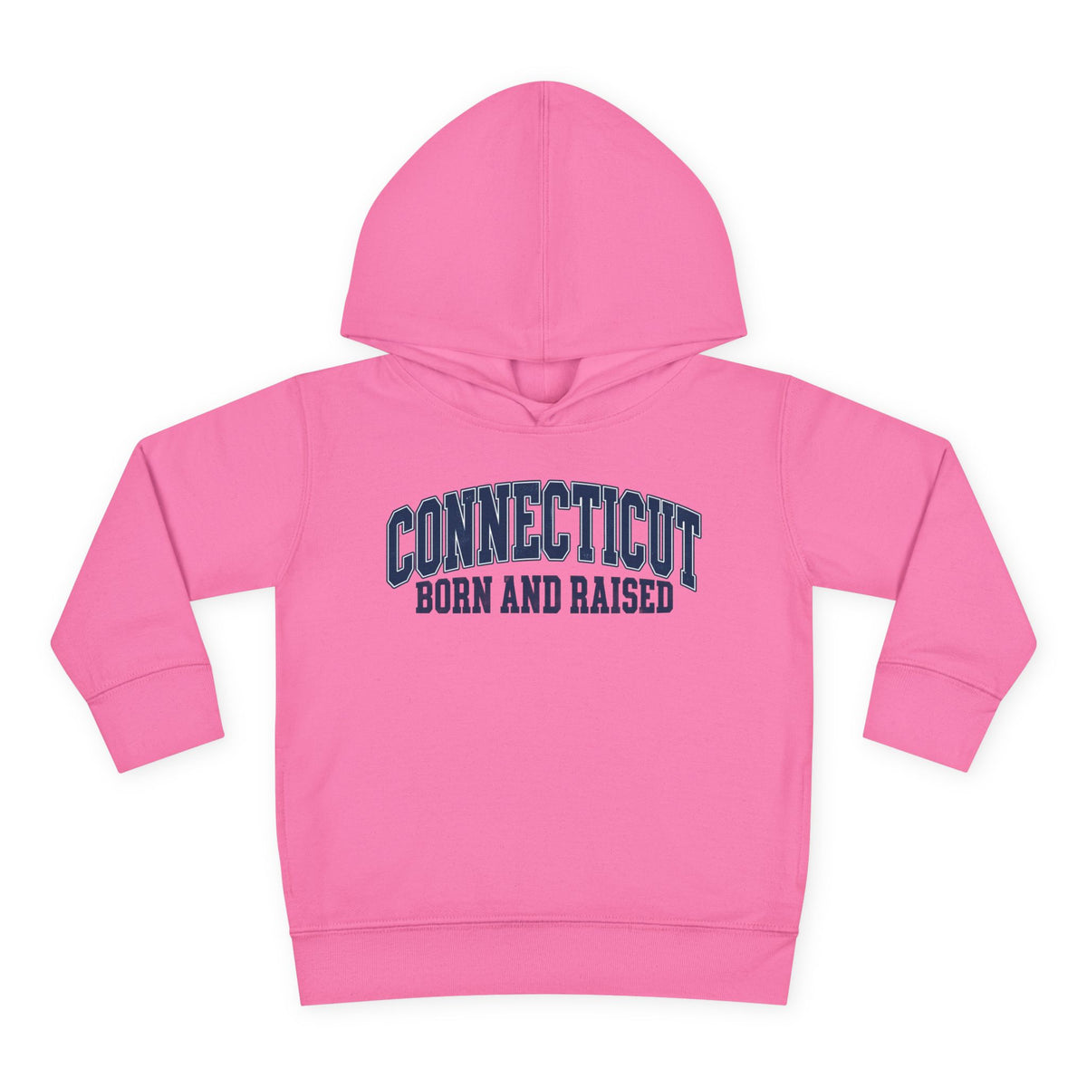 Connecticut Born and Raised Vintage Athletic Heritage Unisex Toddler Pullover Fleece Hoodie