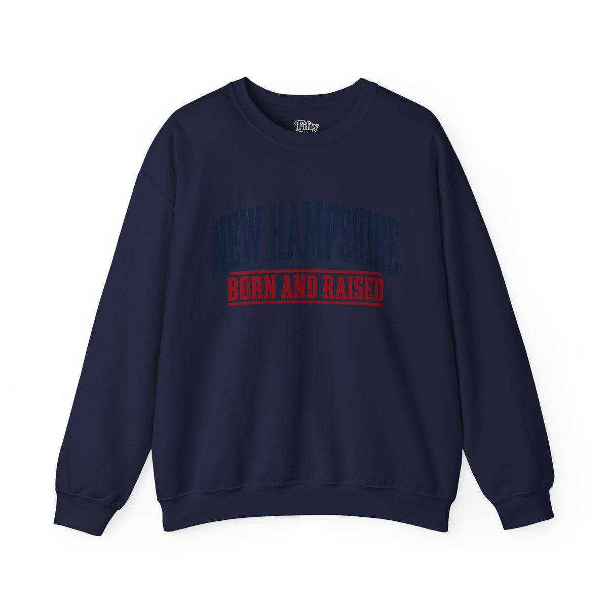 New Hampshire Born and Raised Rugged New England Unisex Sweatshirt Graphic