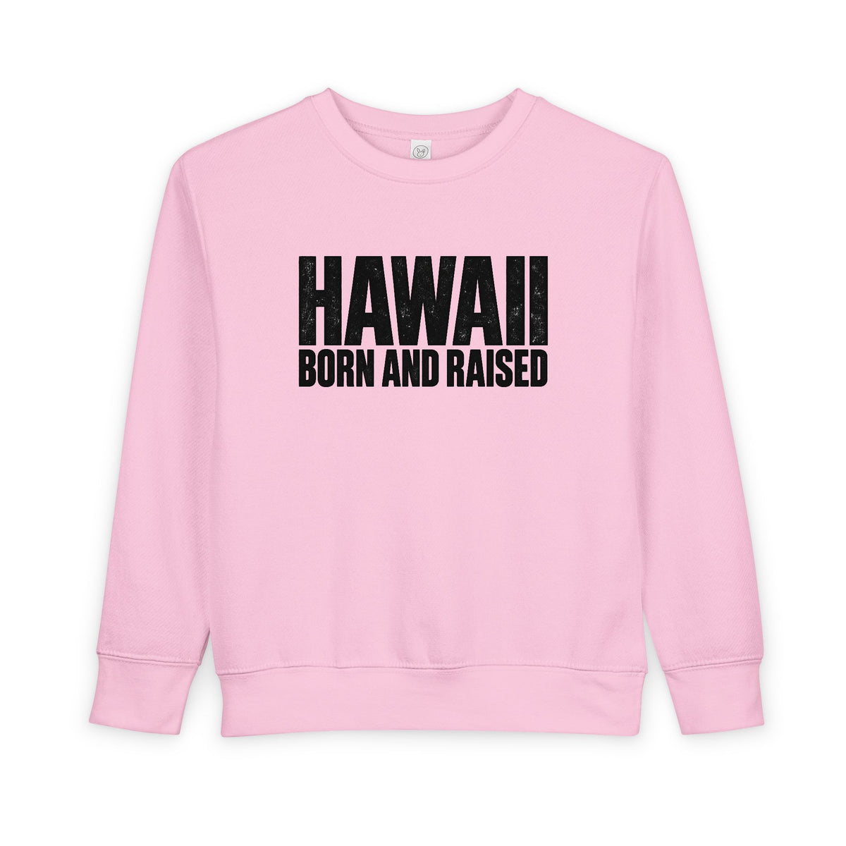 Hawaii Born and Raised Minimal Modern Heritage Unisex Toddler Sweatshirt