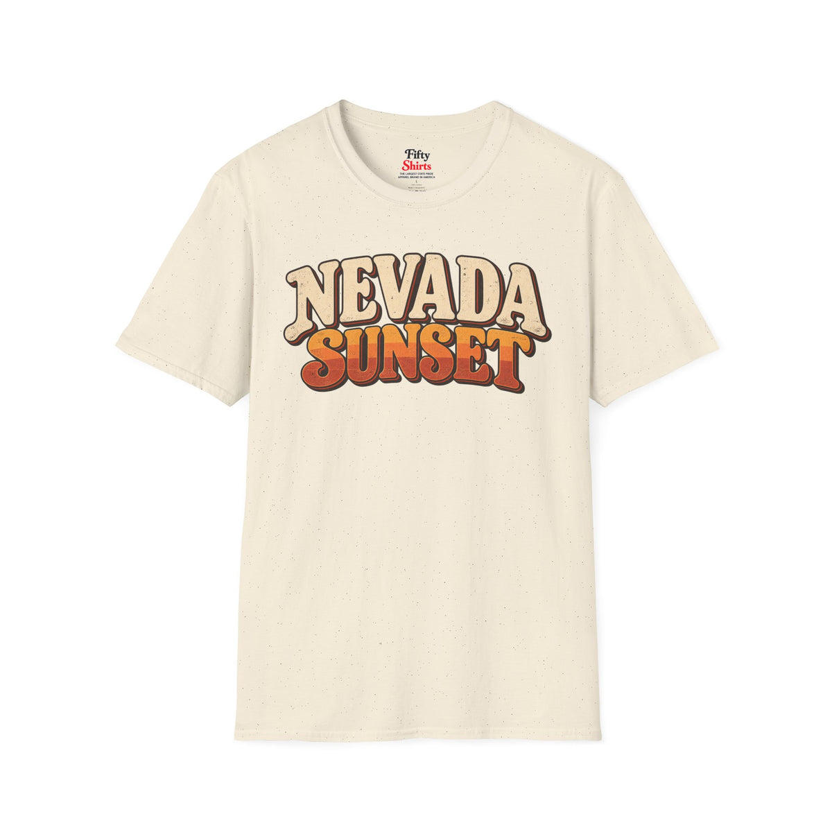 Nevada Sunset Unisex Softstyle T Shirt State Name Graphic Tee