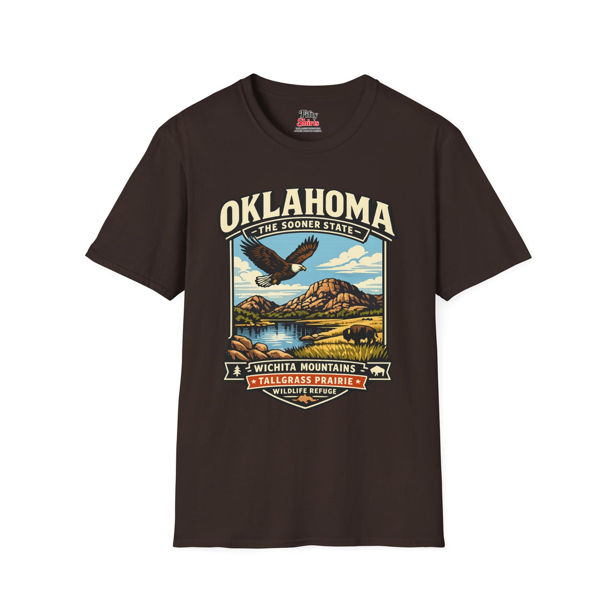 Oklahoma Sooner State Adventure Unisex Softstyle T Shirt State Pride Graphic Tee Collections FS03
