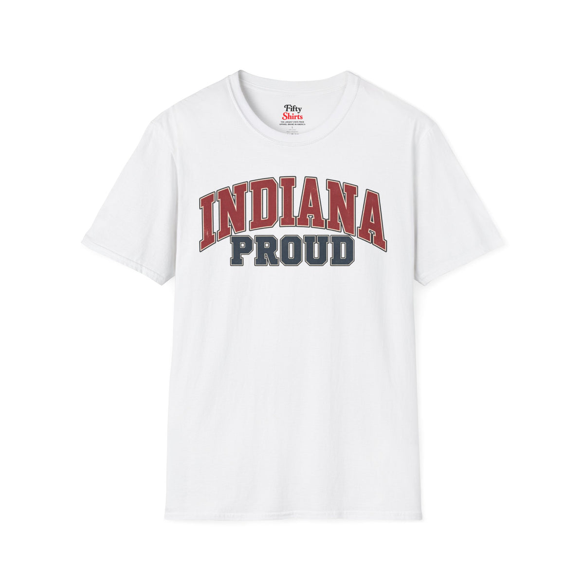 Indiana Proud Unisex Softstyle T Shirt State Name Graphic Tee