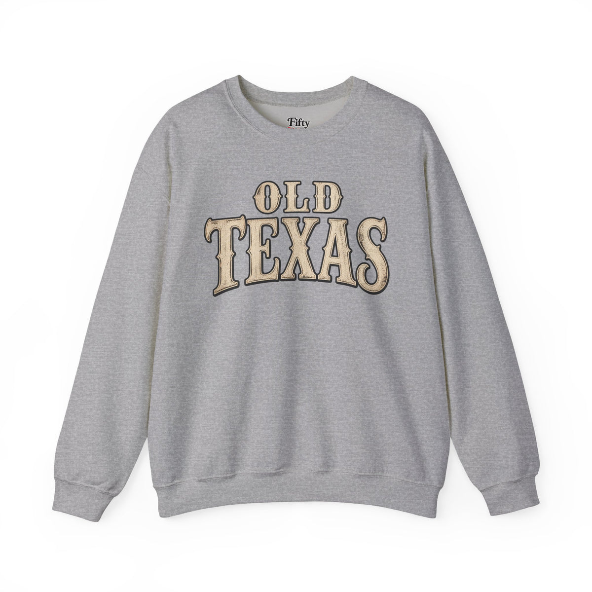 Old Texas Unisex Crewneck Sweatshirt State Name Graphic