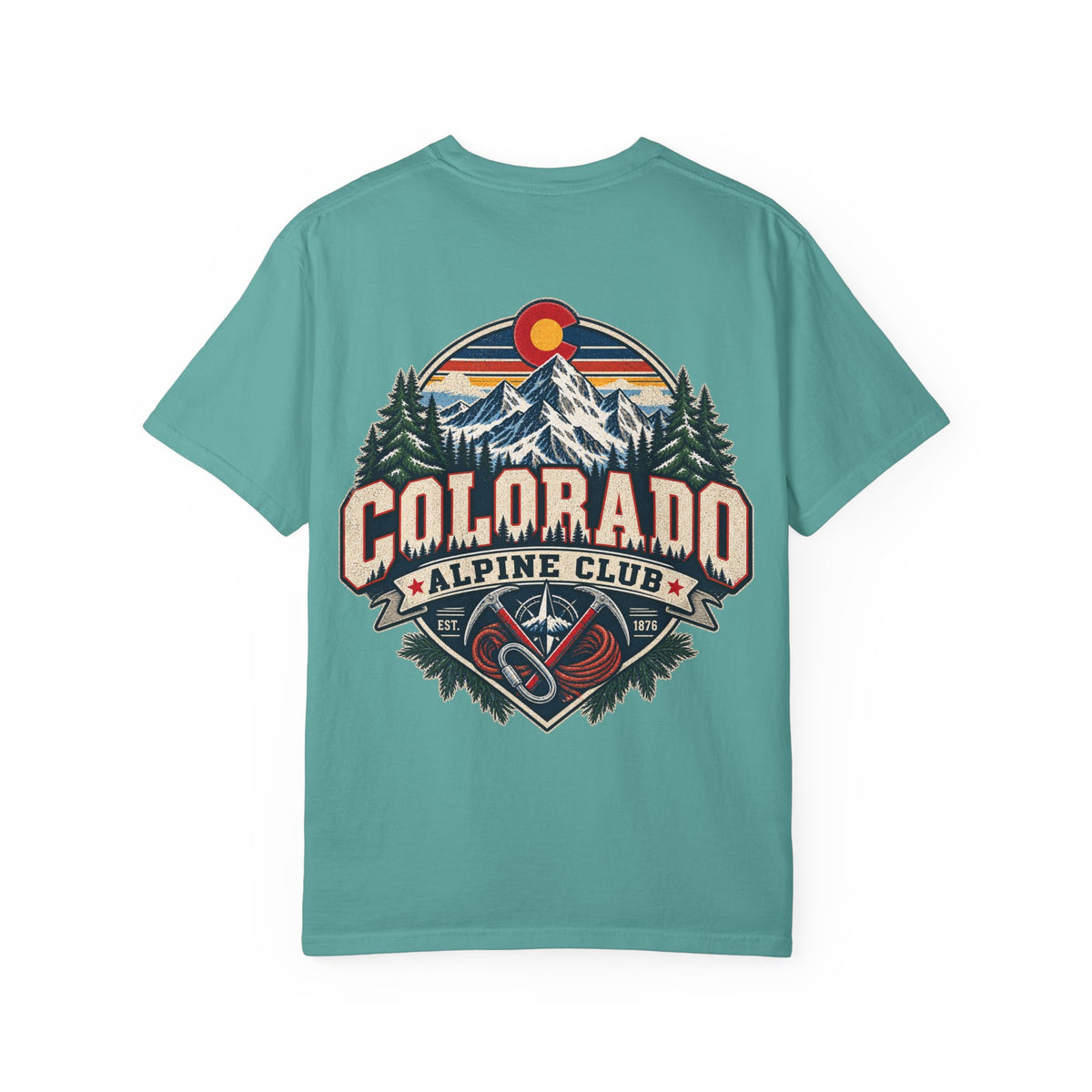 Colorado Alpine Club Unisex Comfort Color 1717 Streetwear Graphic Tee