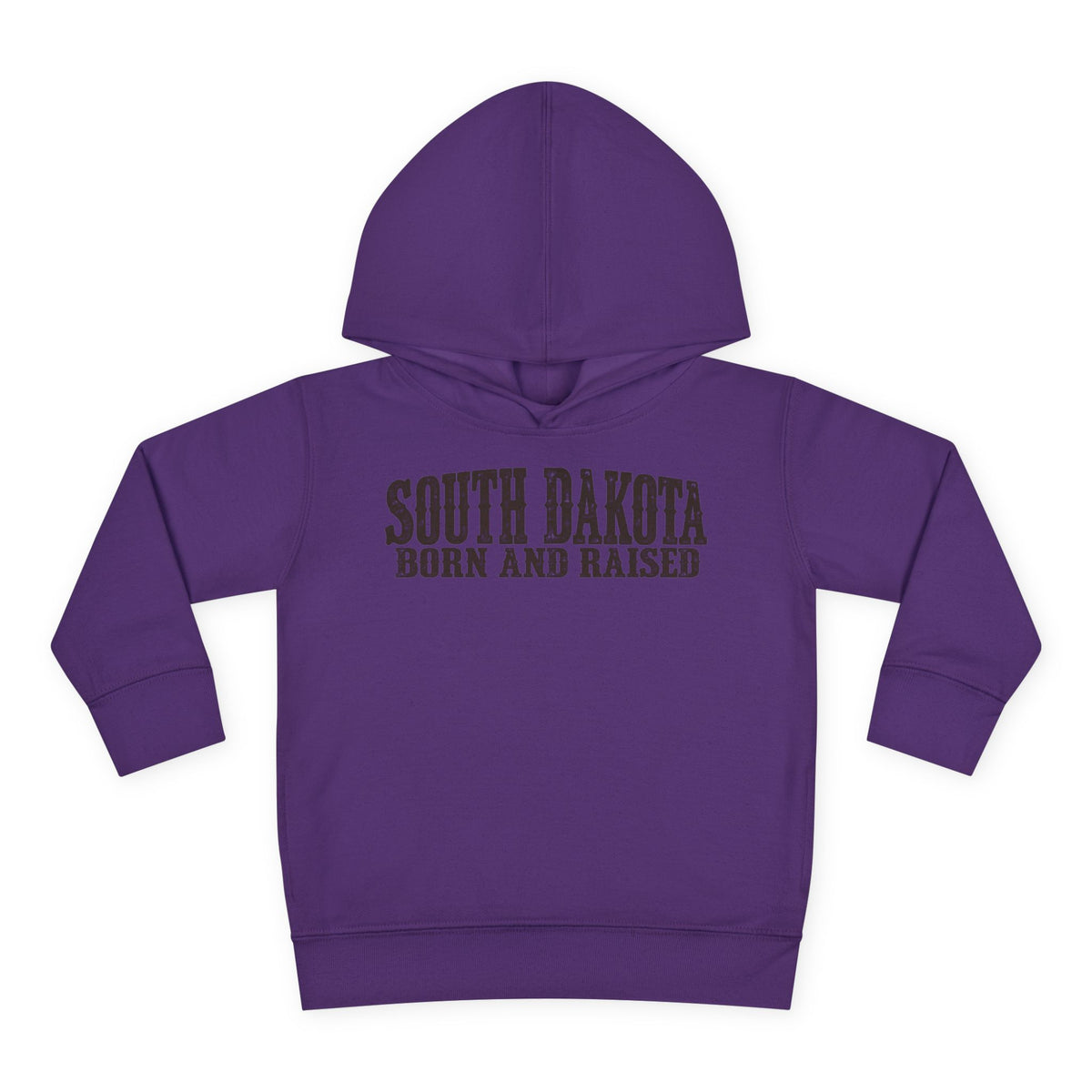 South Dakota Born and Raised Western Heritage Unisex Toddler Pullover Fleece Hoodie