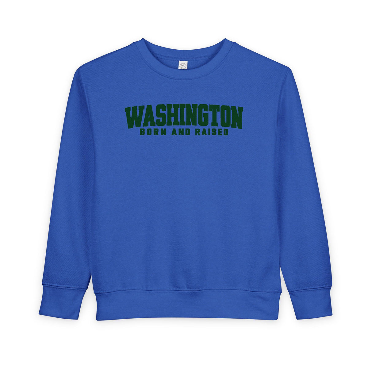Washington Born and Raised Minimal Modern Unisex Toddler Sweatshirt