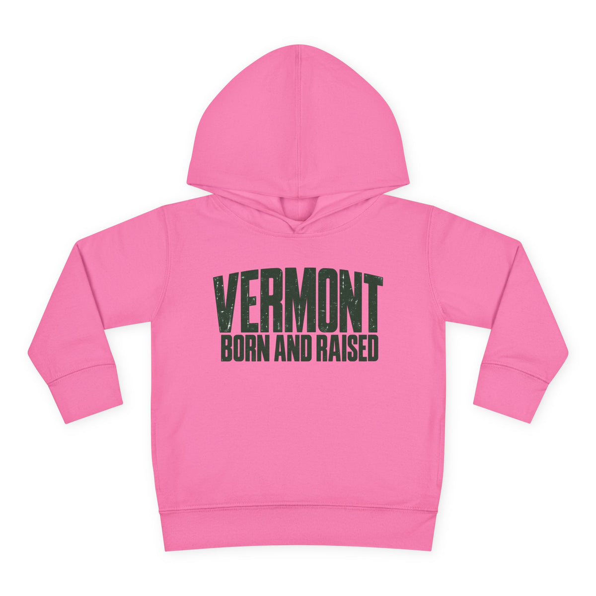 Vermont Born and Raised Modern New England Streetwear Unisex Toddler Pullover Fleece Hoodie