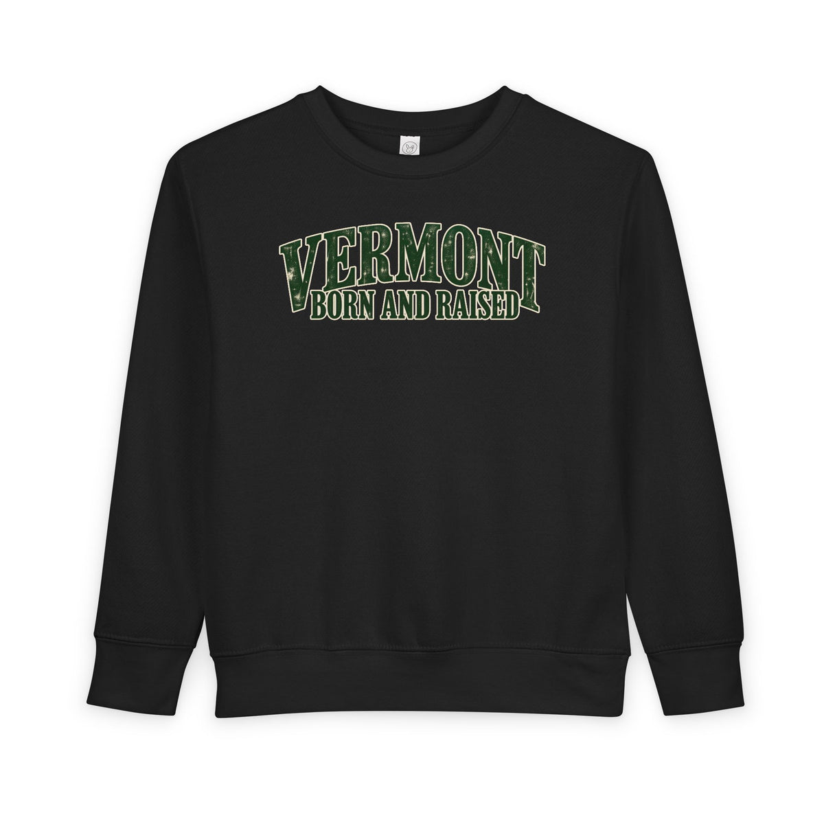 Vermont Born and Raised New England Heritage Unisex Toddler Sweatshirt