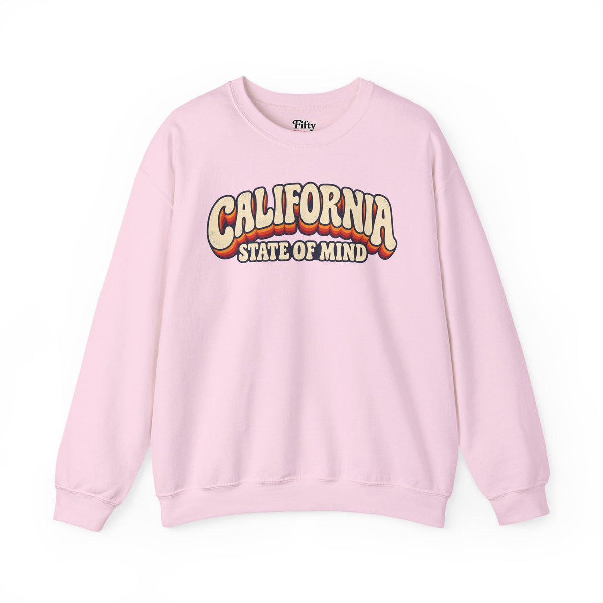 California State of Mind Unisex Crewneck Sweatshirt State Name Graphic