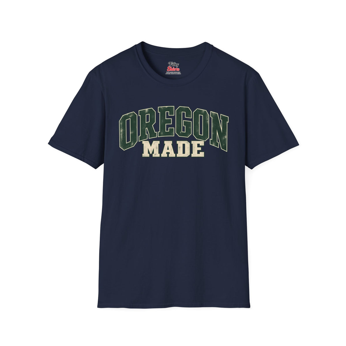 Oregon Made Unisex Softstyle T Shirt State Name Graphic Tee
